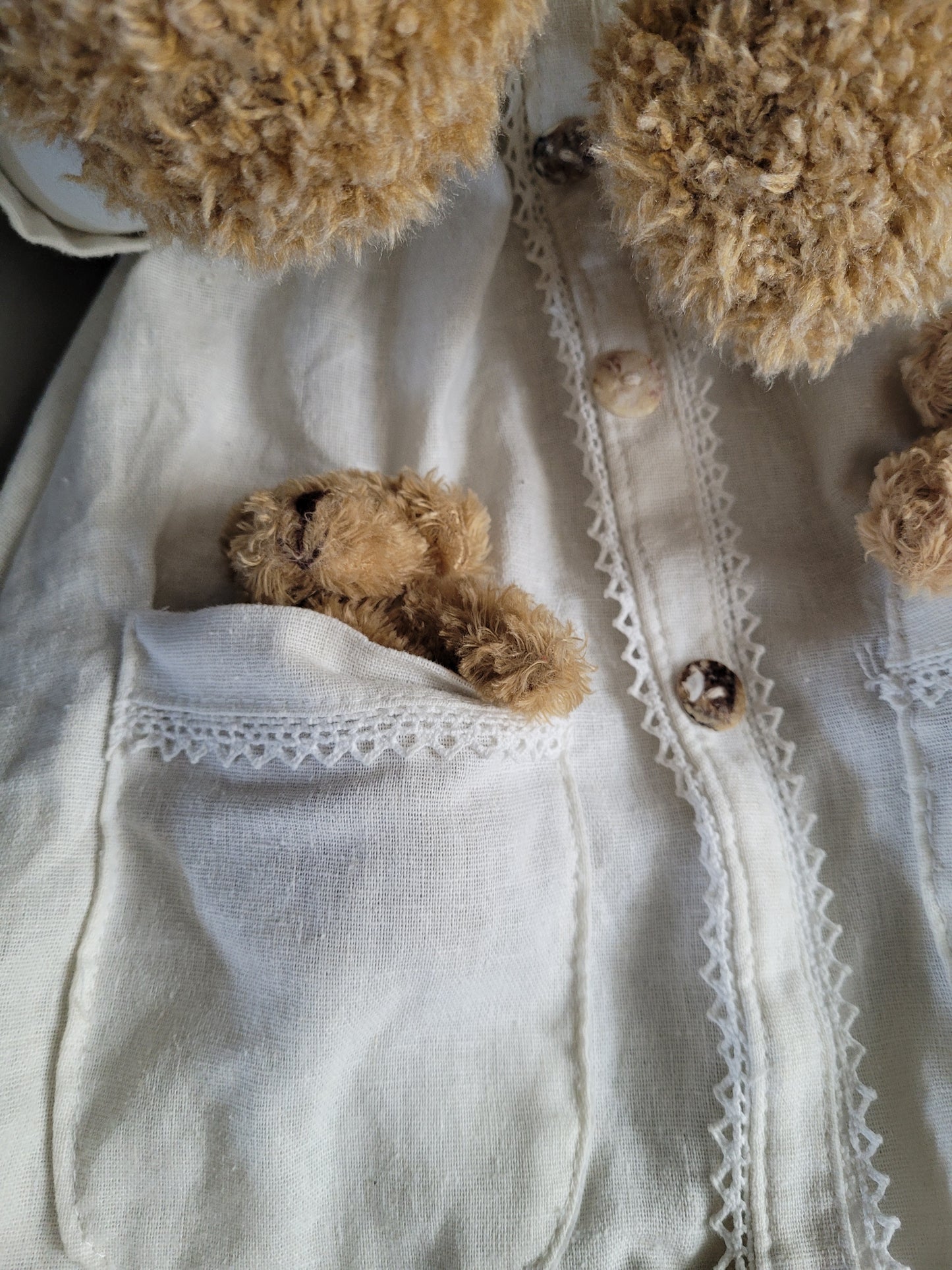 Porte pyjama nounours en lin La Galleria - Ref 326