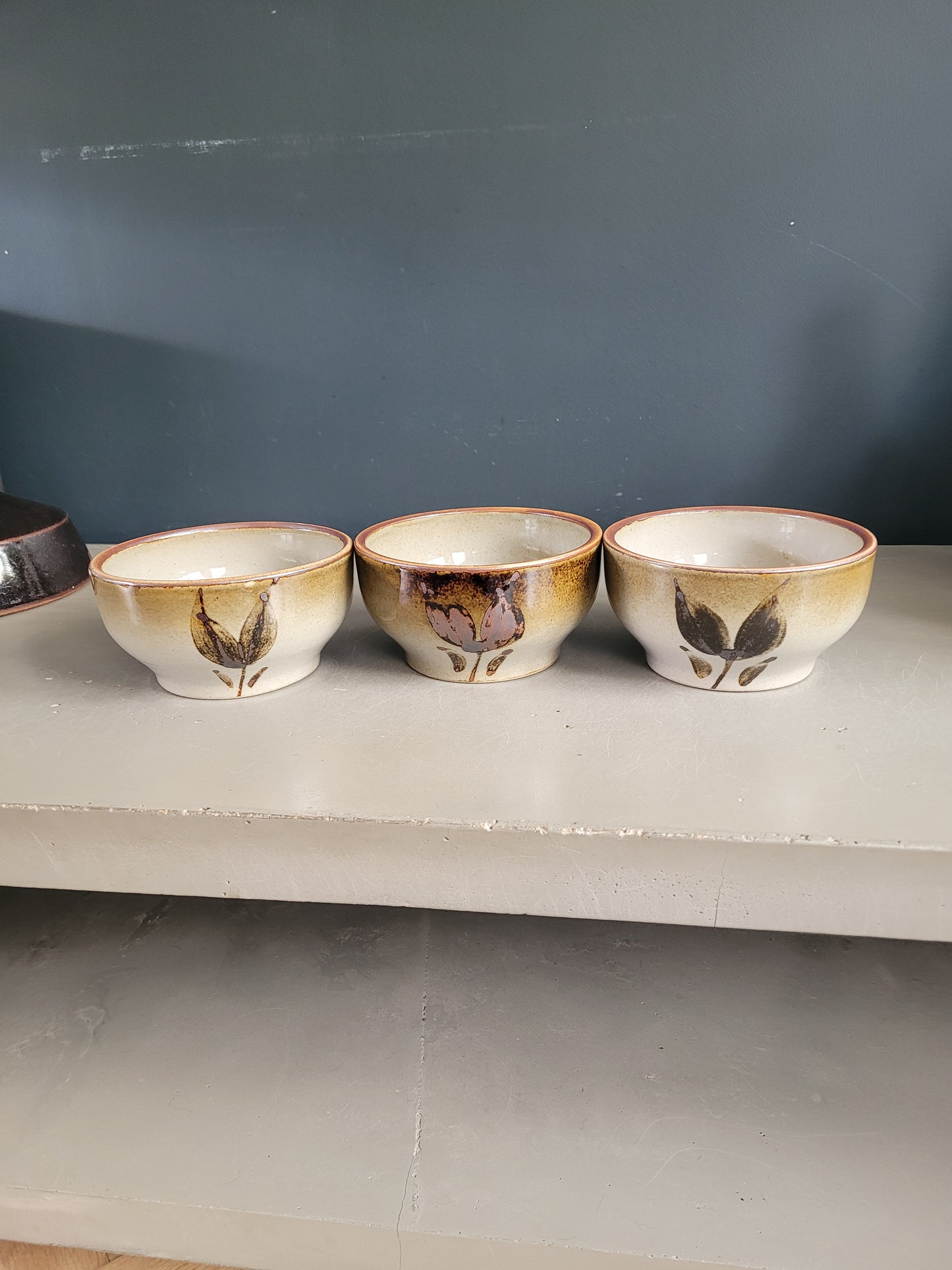 Trio de bols vintages en grès- Ref 318