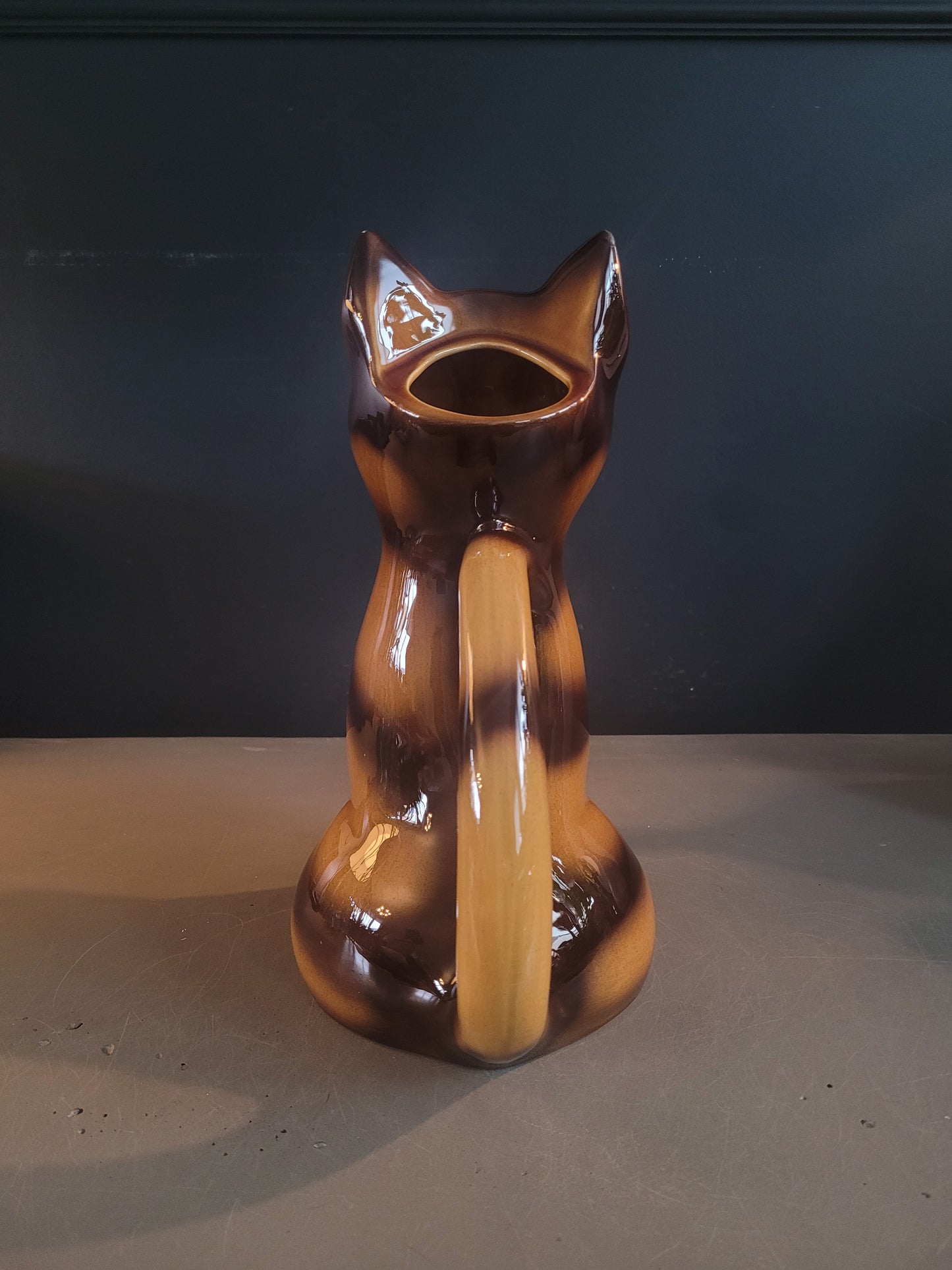 Pichet chat en céramique vintage - Ref 570