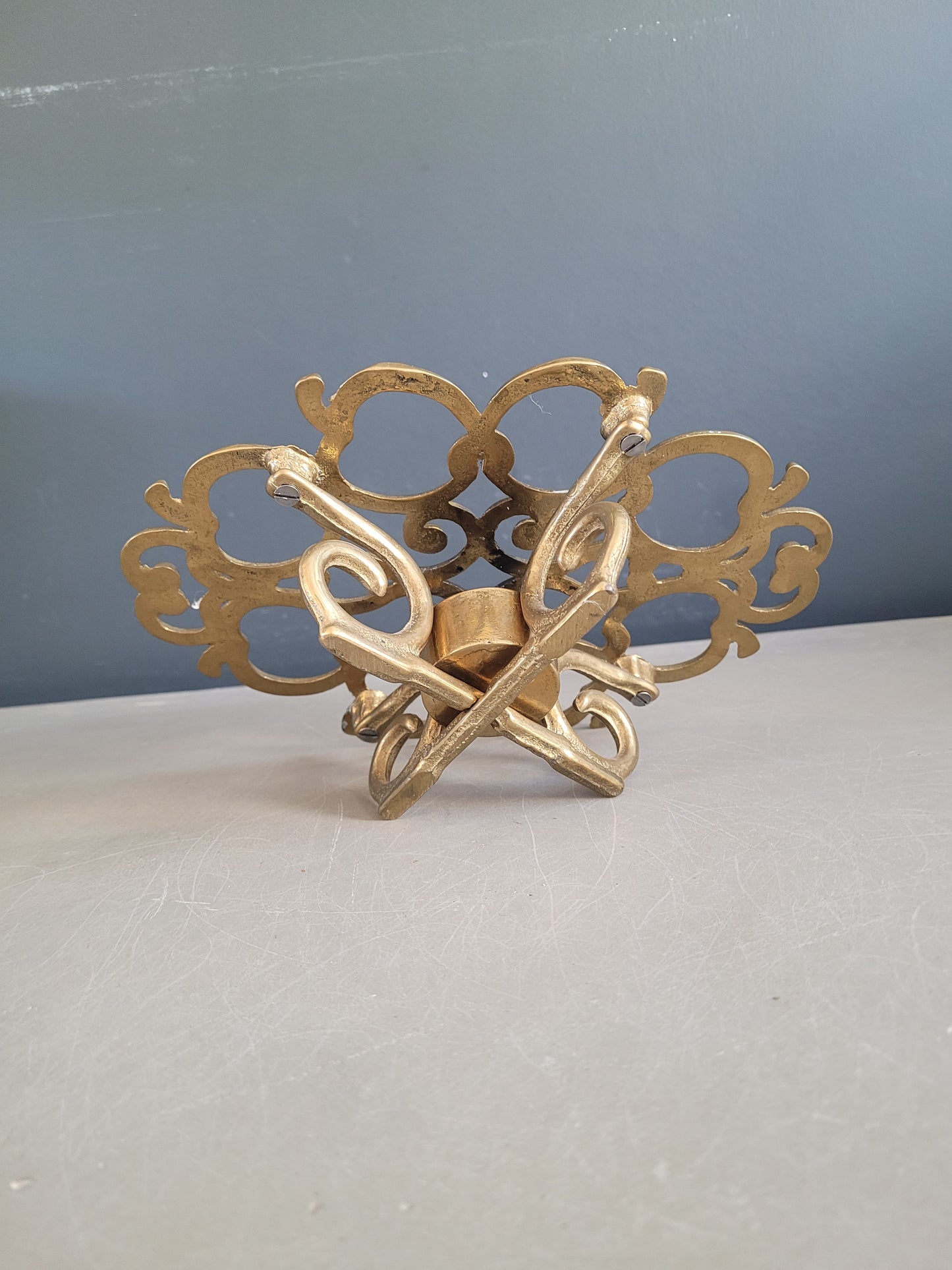 Dessous de plat chauffe-plat en laiton massif- Ref 653