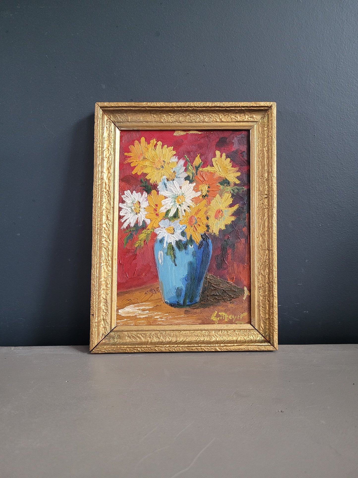 Tableau ancien huile sur bois - Ref 303