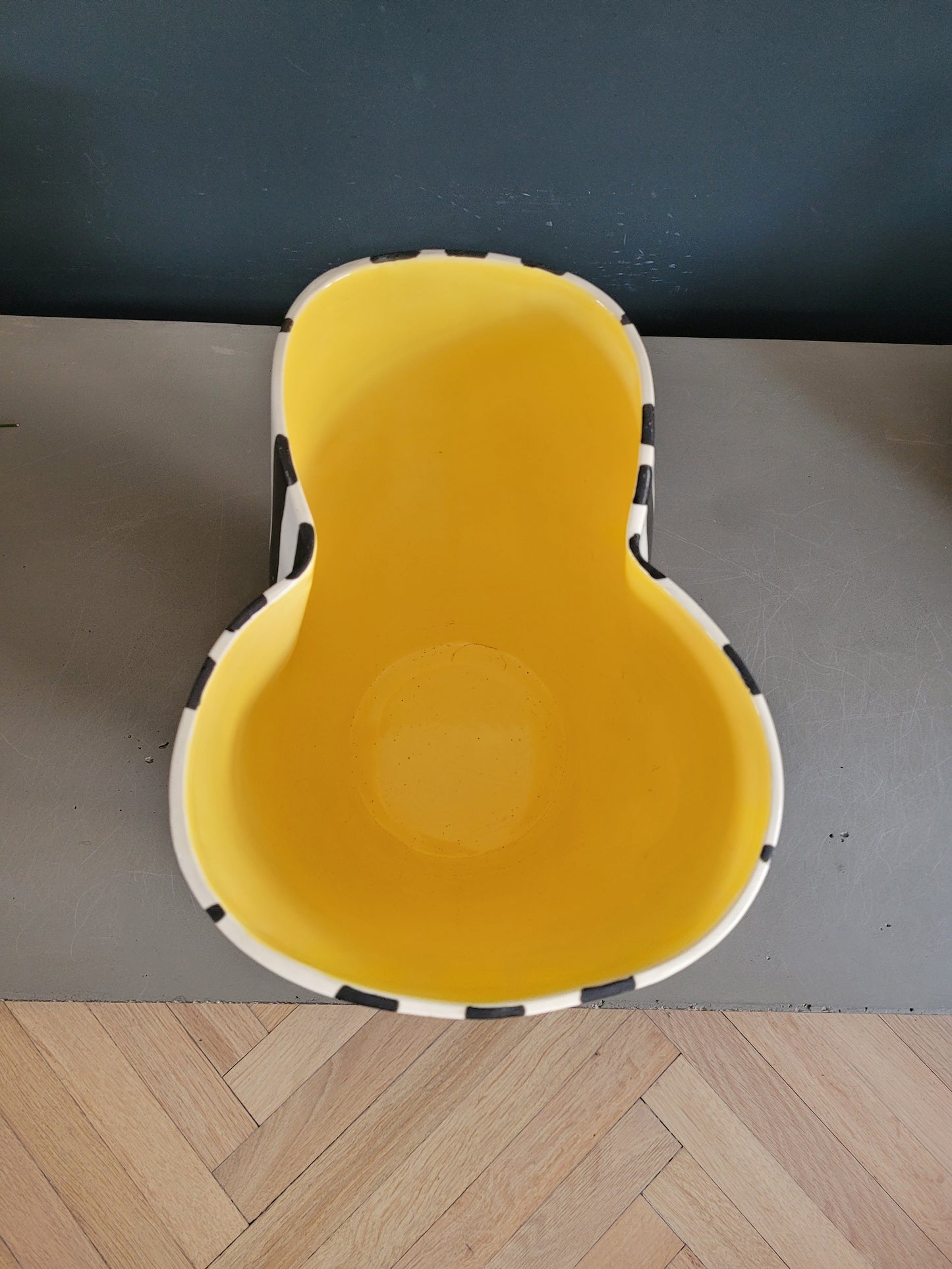 Grand vase à rayures Revernay, 1950 - Ref 437