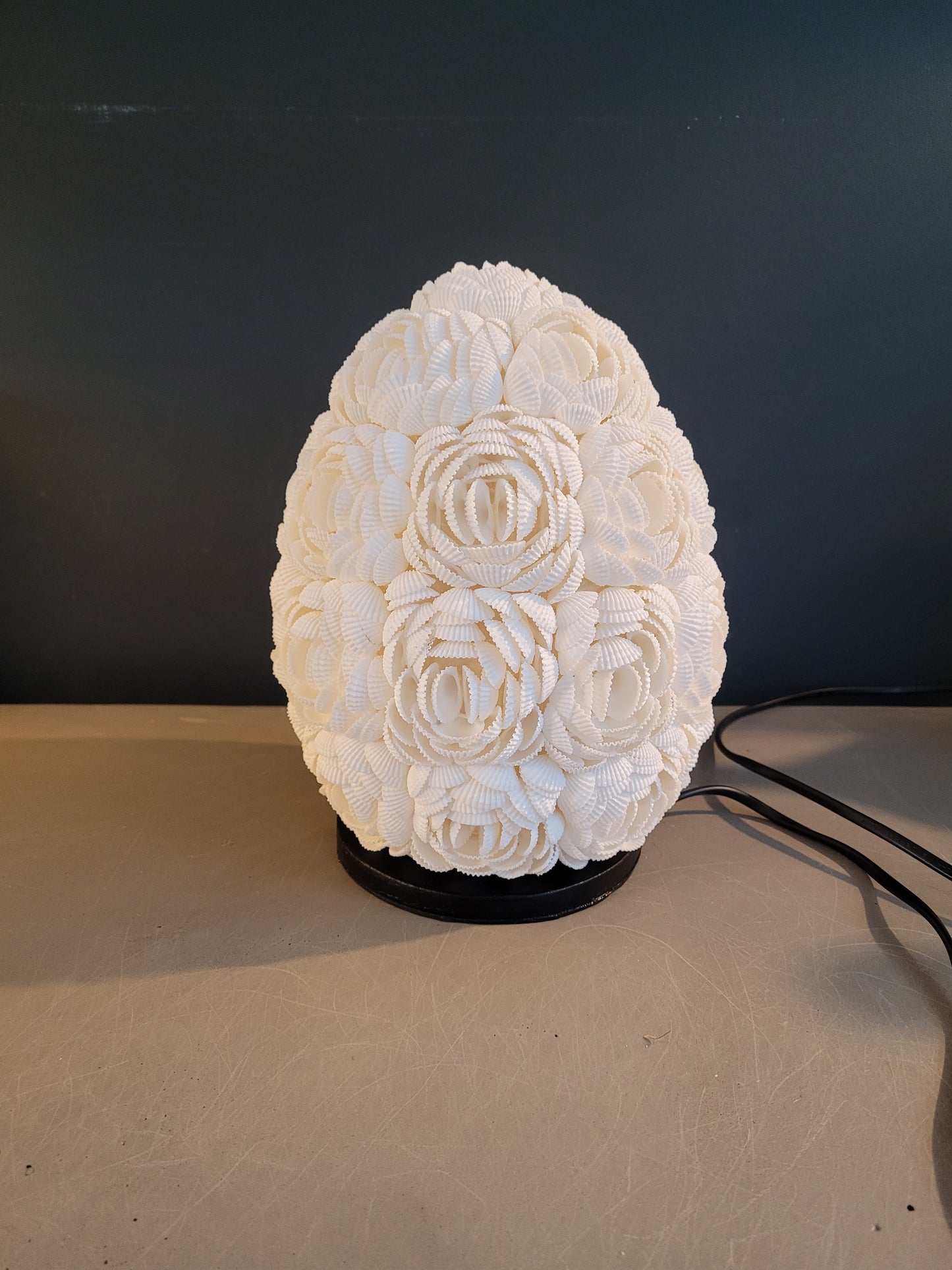 Lampe à poser coquillage ovale - Ref 475