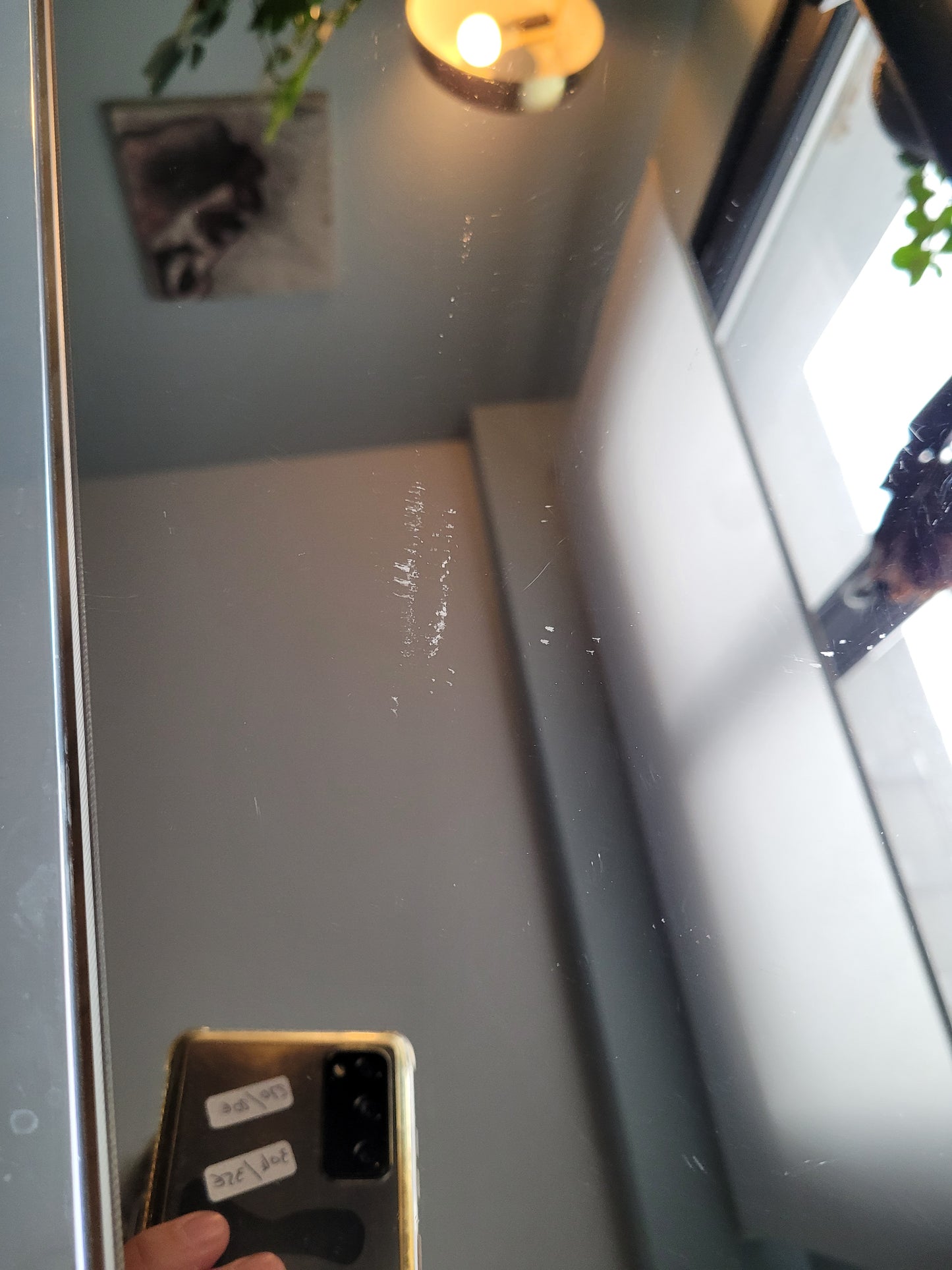 Tables gigognes en métal doré/chromé et miroir ambré - Ref 313