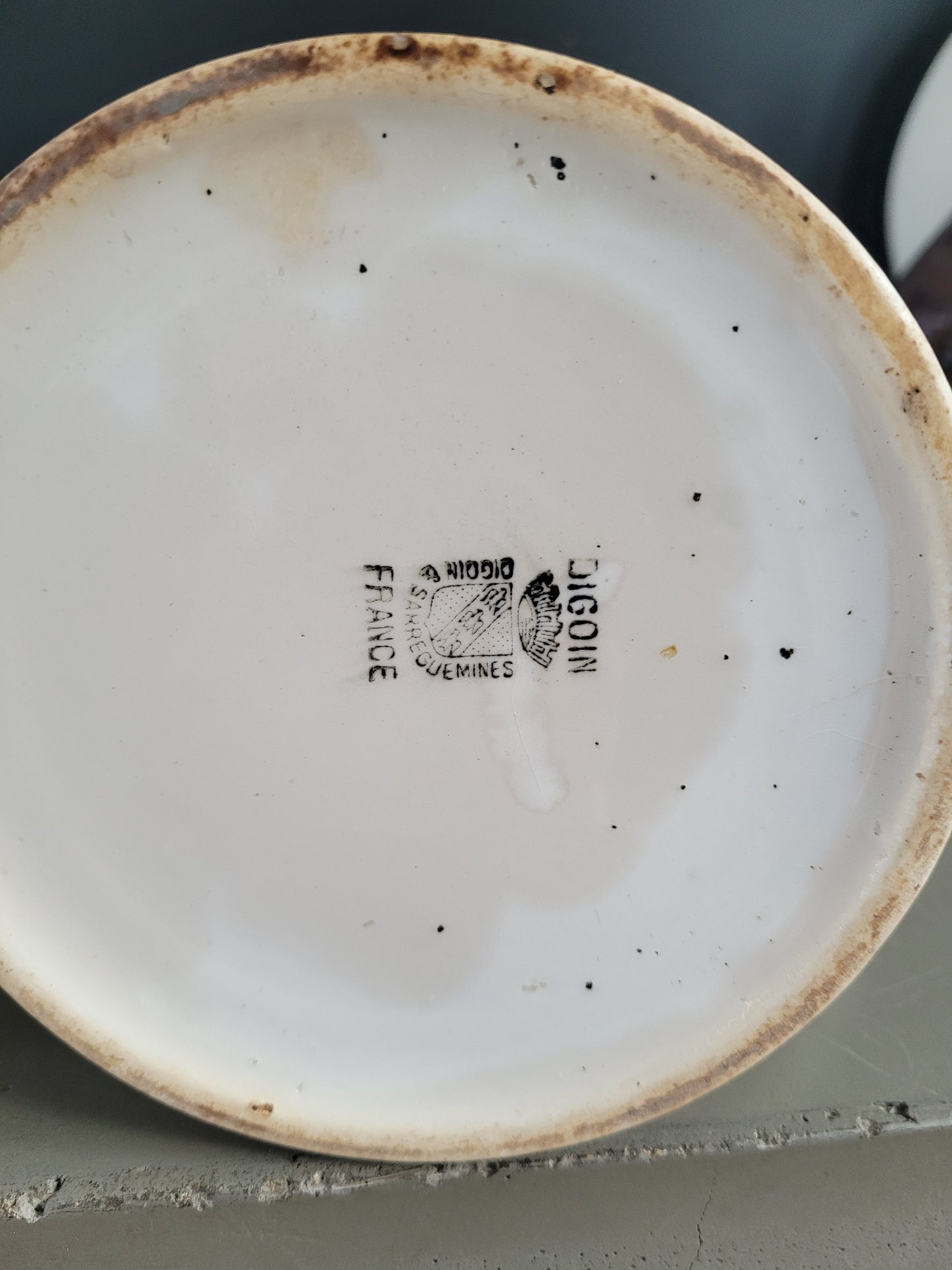 Paire de pichets en porcelaine de Digoin - Ref 327