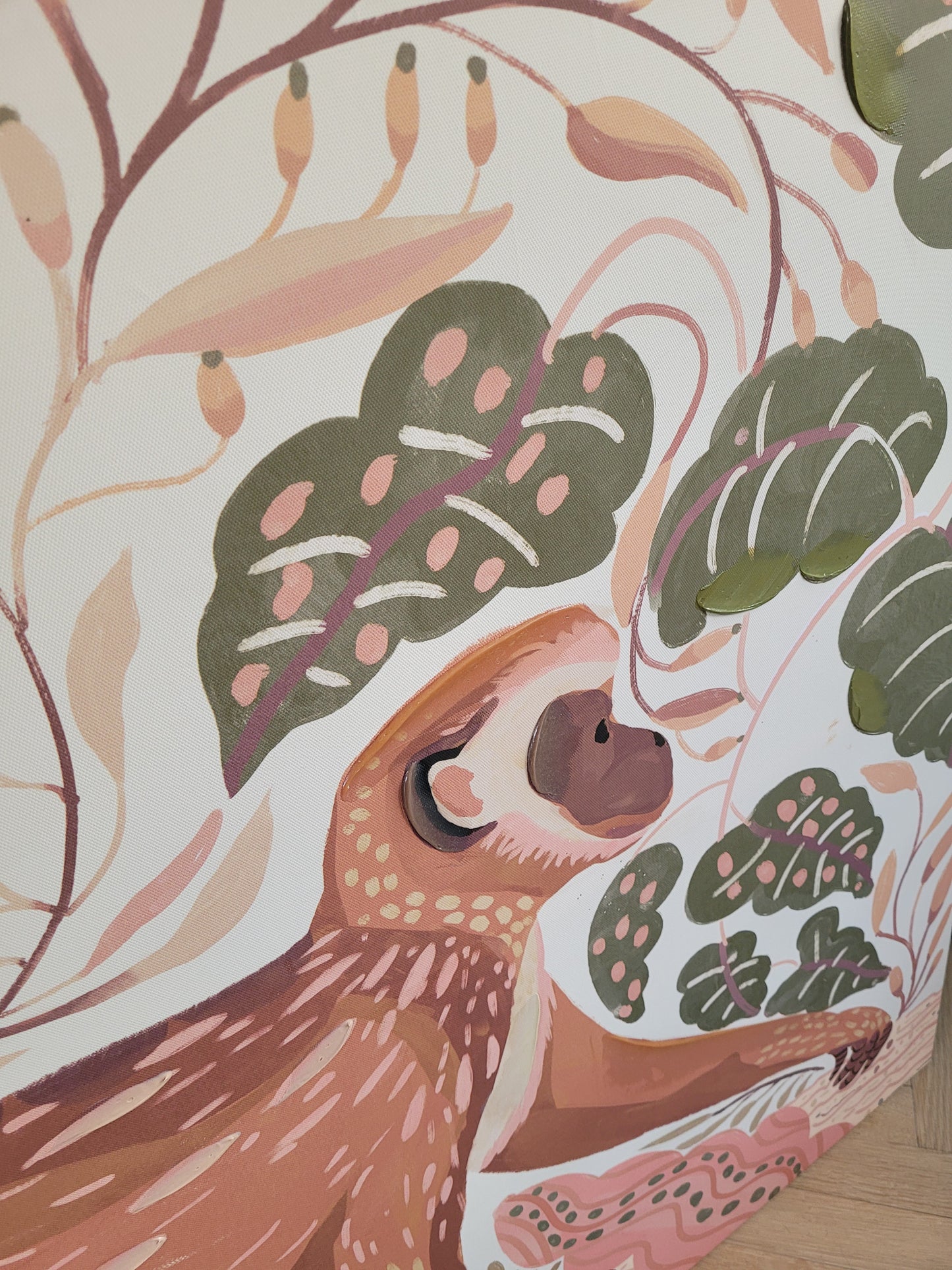 Tableau singe 120x90 - toile sur châssis - Ref 612