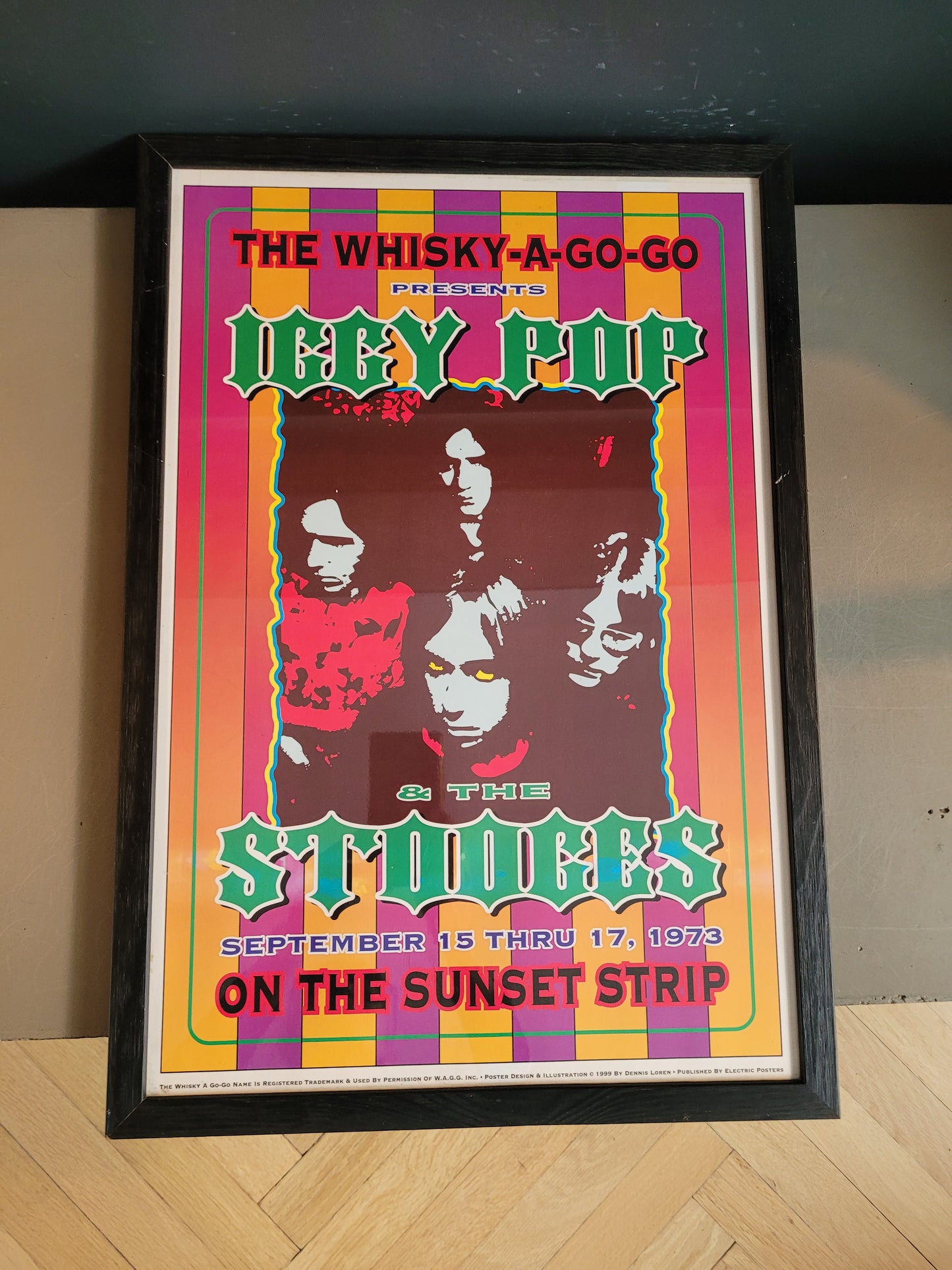 Affiche concert Iggy Pop and the Stooges au Whisky a go go - Ref 616