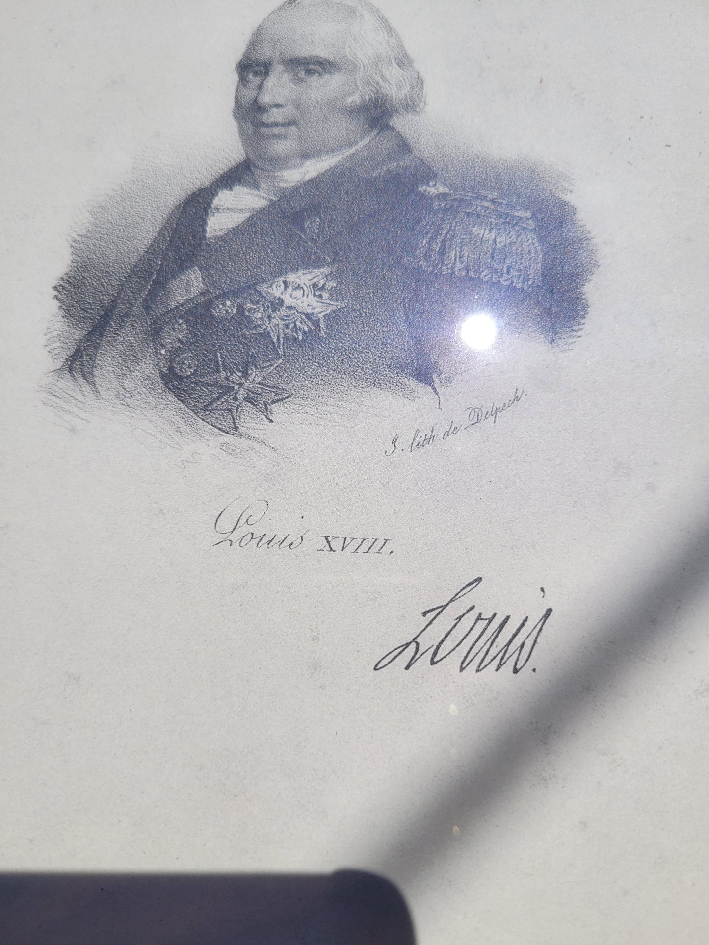 Lot de 4 portraits de Rois de France - Ref 463