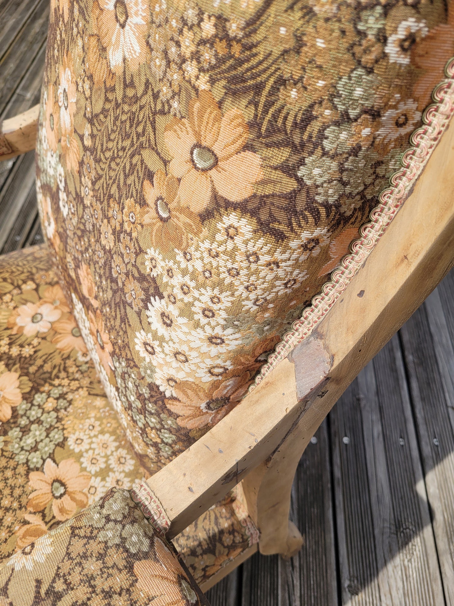 Fauteuil Voltaire ancien rénové- Ref 467