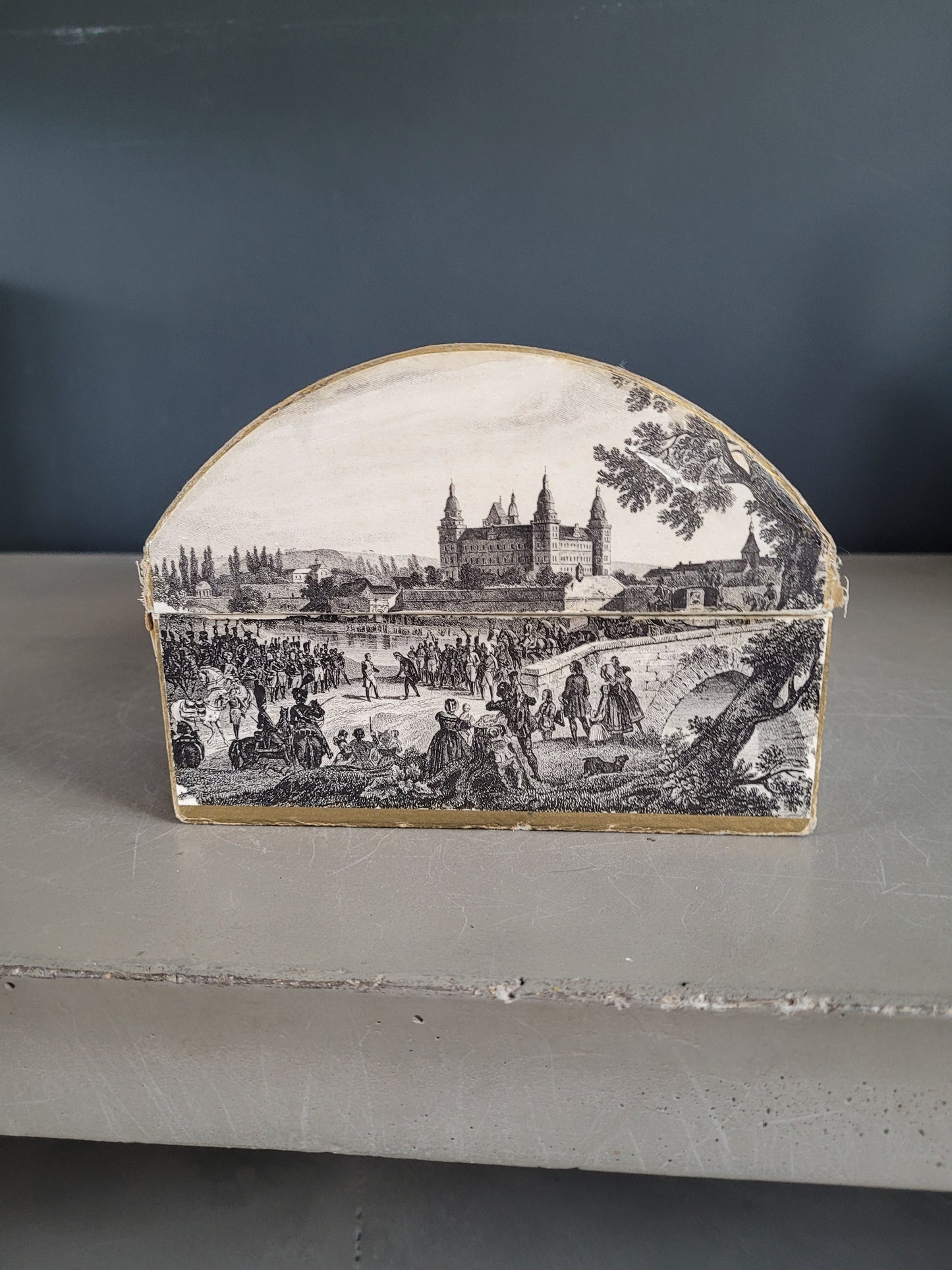 Boîte en carton tapissée - Coffret à Cognac Courvoisier - Ref 507
