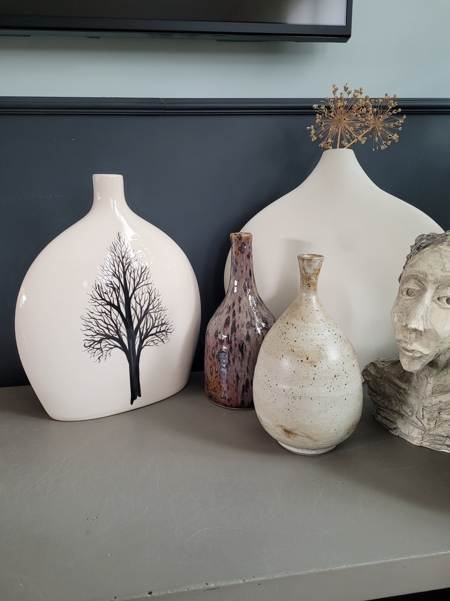 Grand vase lentille soliflore - Ref 325