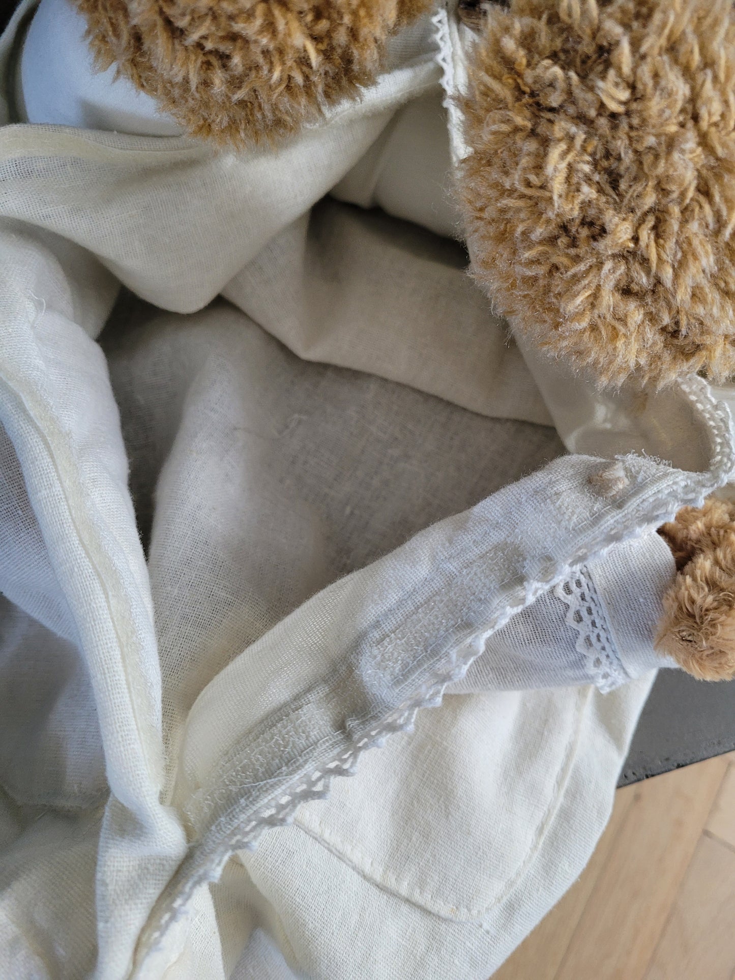 Porte pyjama nounours en lin La Galleria - Ref 326