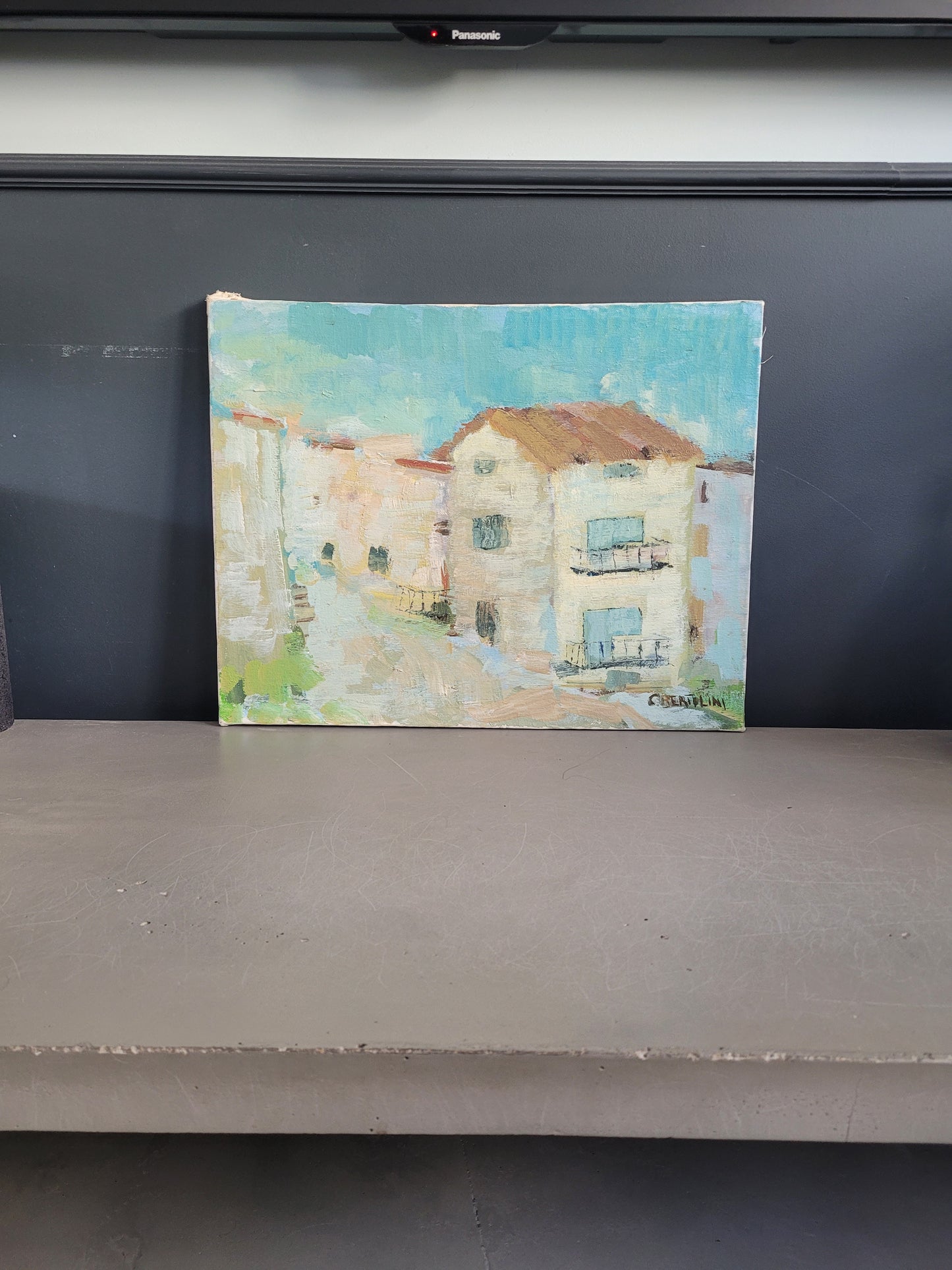 Tableai huile sur toile signée C. Bertolini - Ref 598