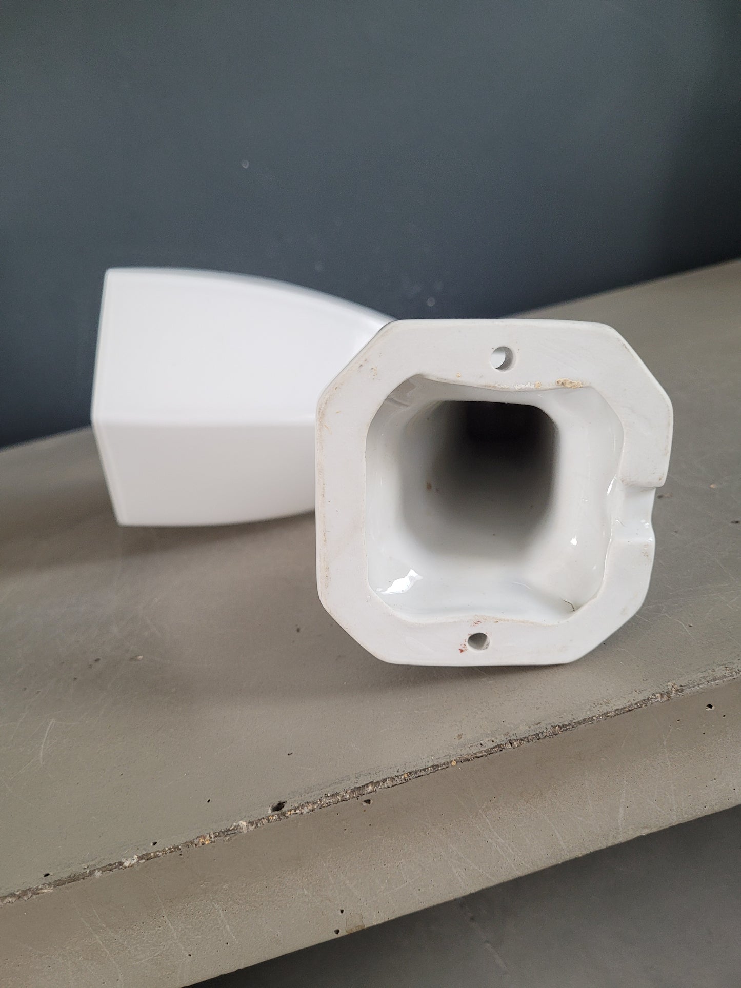 Applique en porcelaine et verre - Ref 589