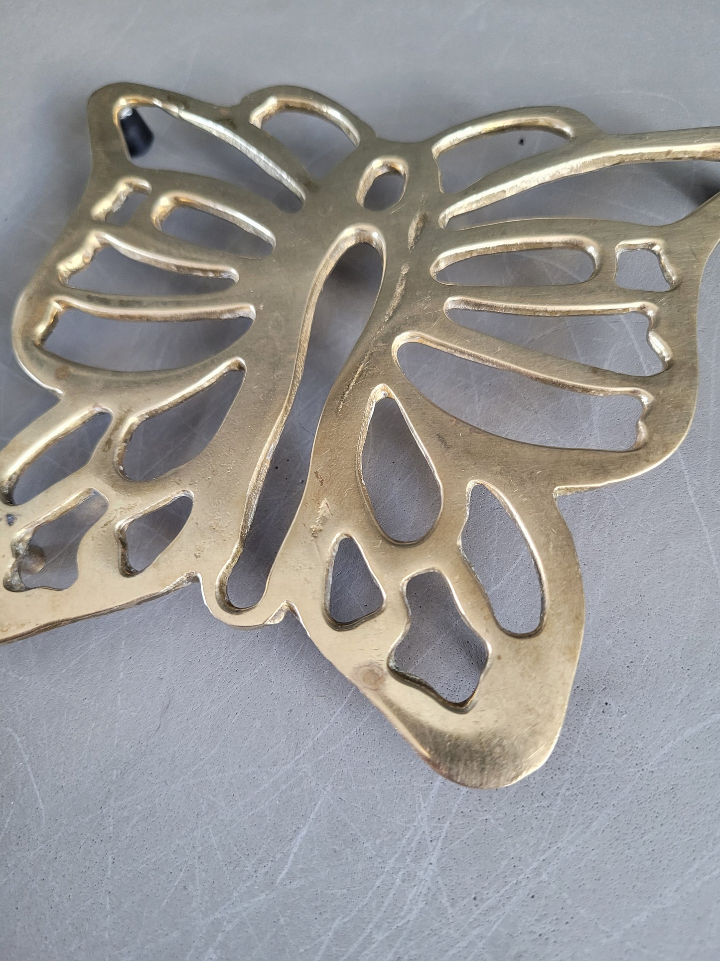 Dessous de plat papillon en laiton - Ref 452