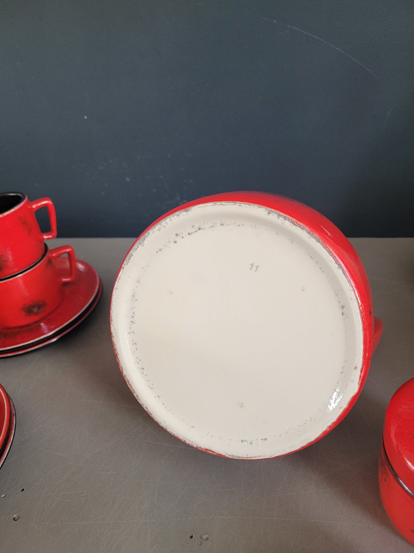 Service à café vintage 6 personnes complet - Ref 609