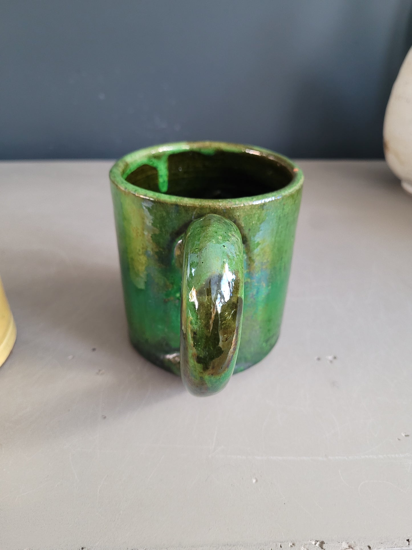 Paire de mugs en terre cuite - Meyssac Corrèze- Ref 492