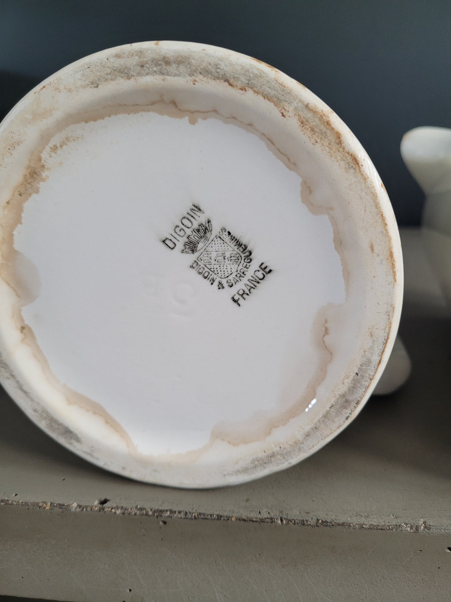 Paire de pichets en porcelaine de Digoin - Ref 327