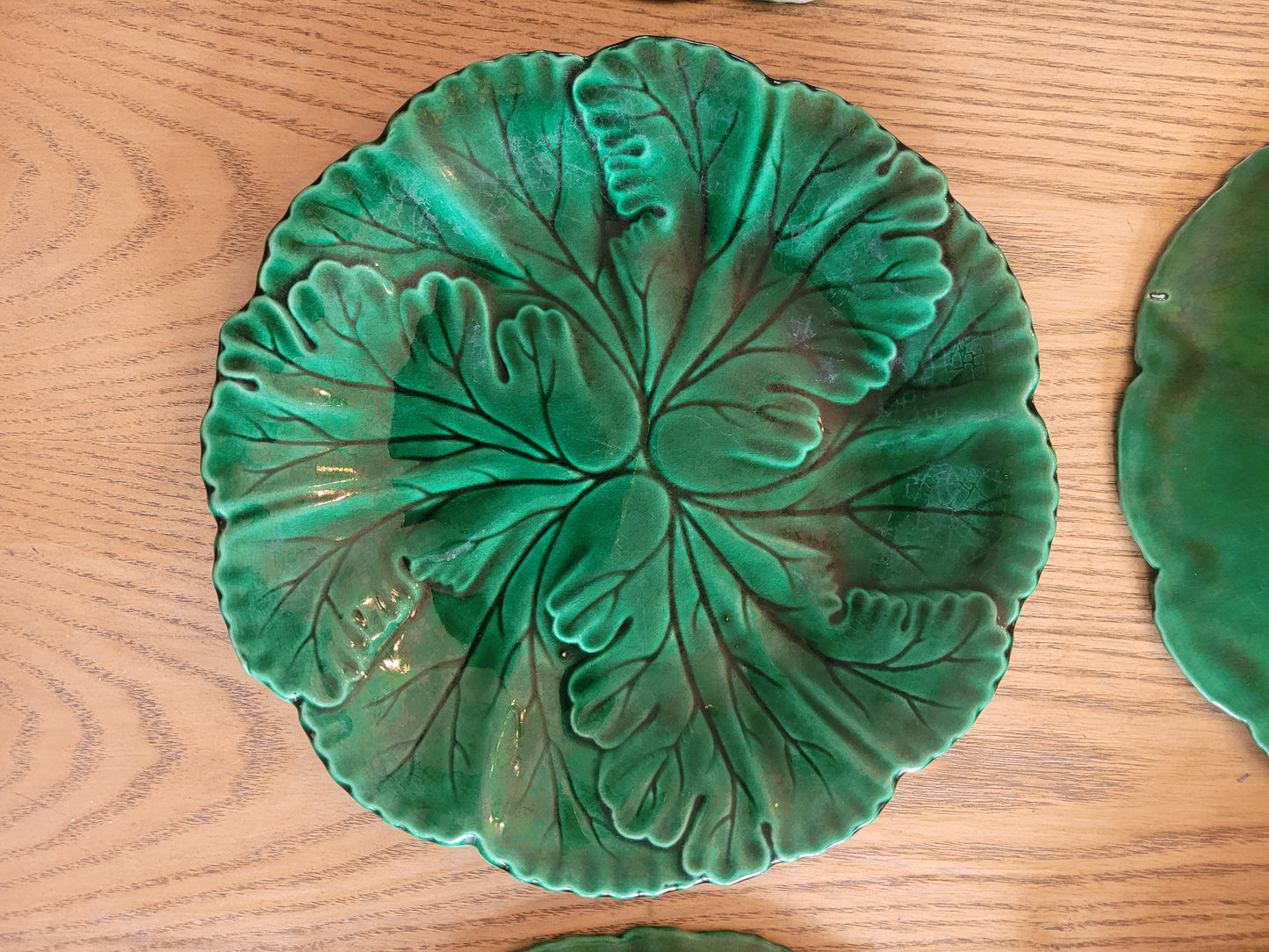 12 assiettes Rigal & Sanejouand faïencerie Clairefontaine en barbotine - Ref 631