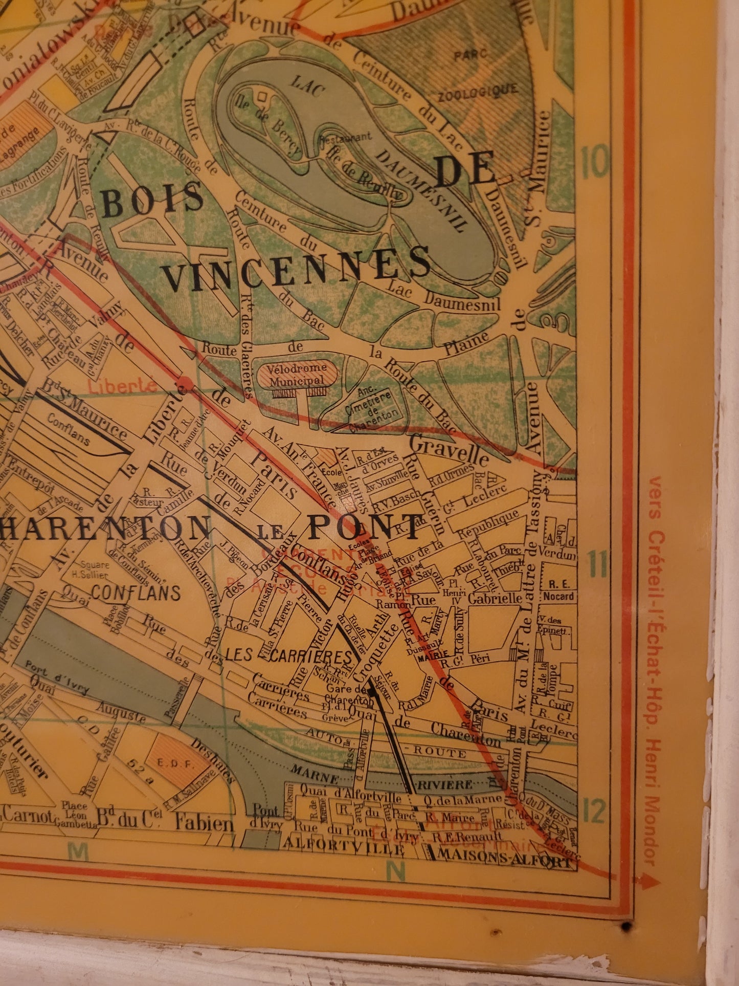 Plan de Paris mural de 1974 - Cartes Taride - Ref 626