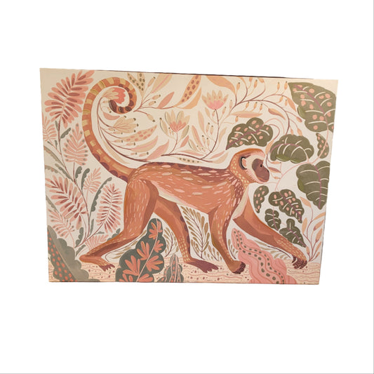 Tableau singe 120x90 - toile sur châssis - Ref 612