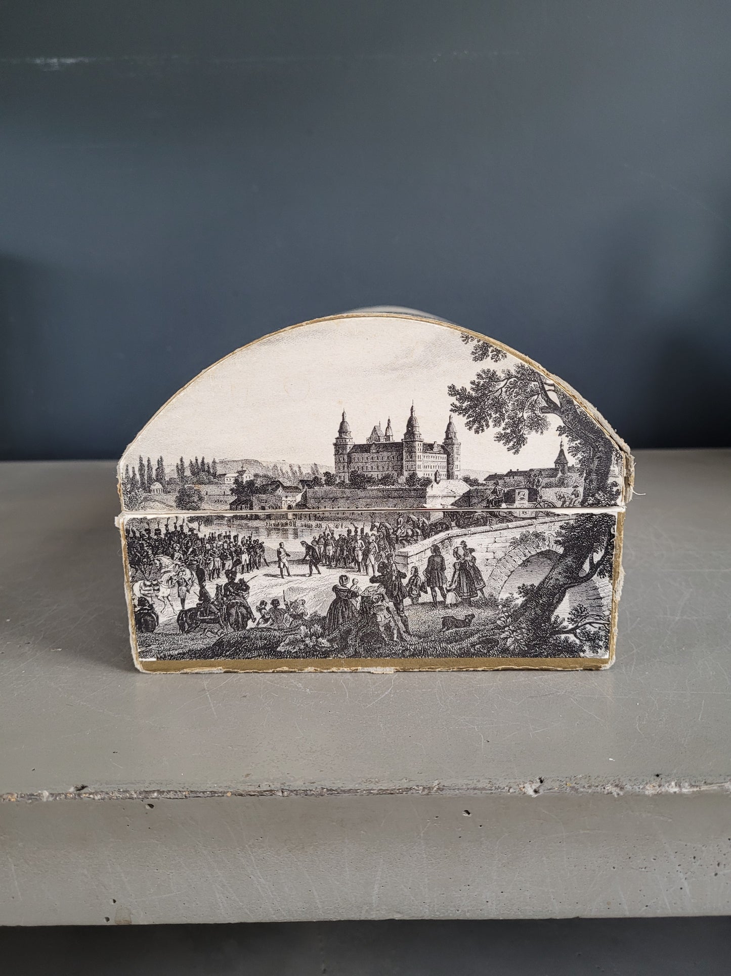 Boîte en carton tapissée - Coffret à Cognac Courvoisier - Ref 507