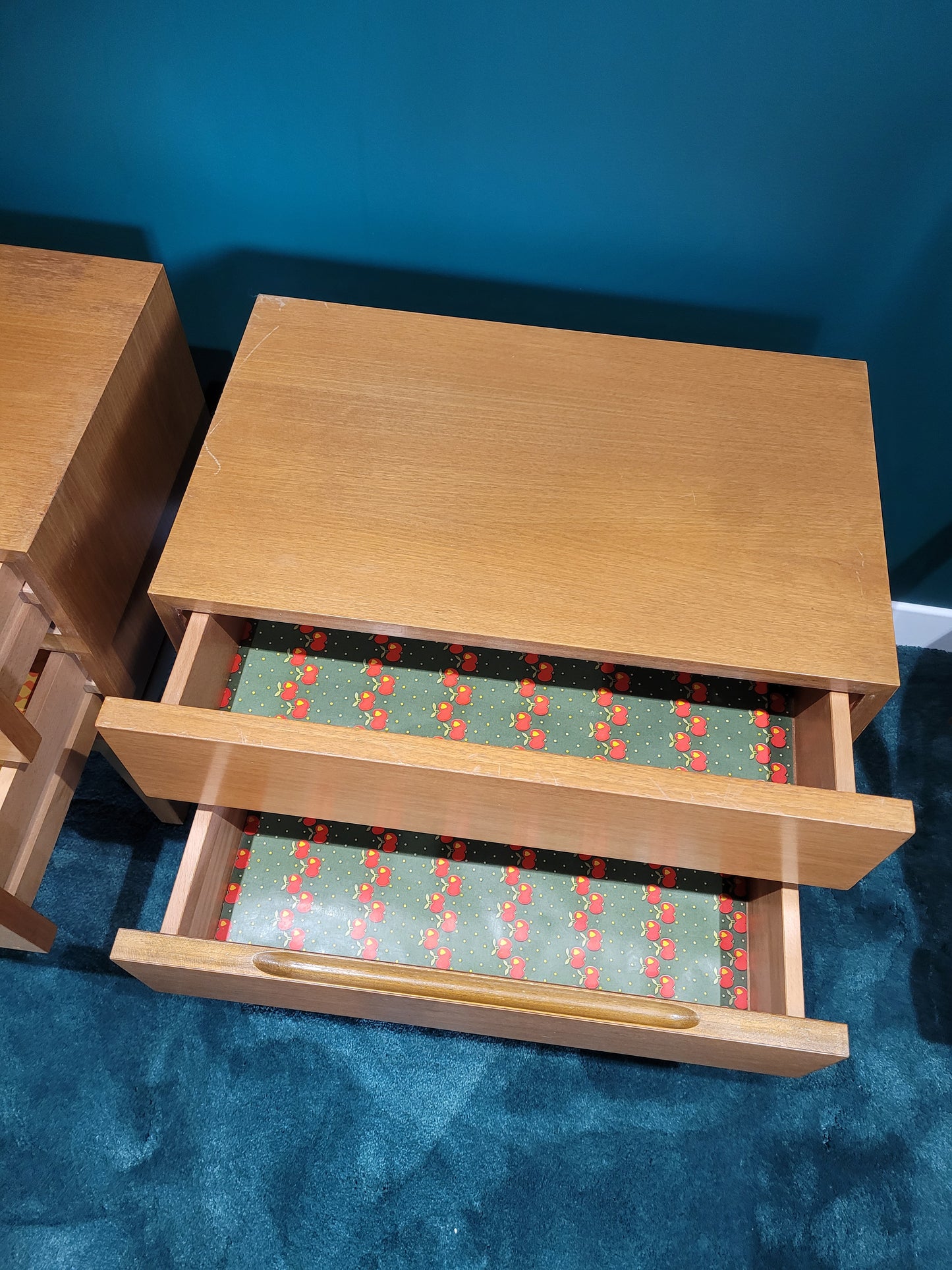 Paire de chevet vintages 2 tiroirs - Ref 595