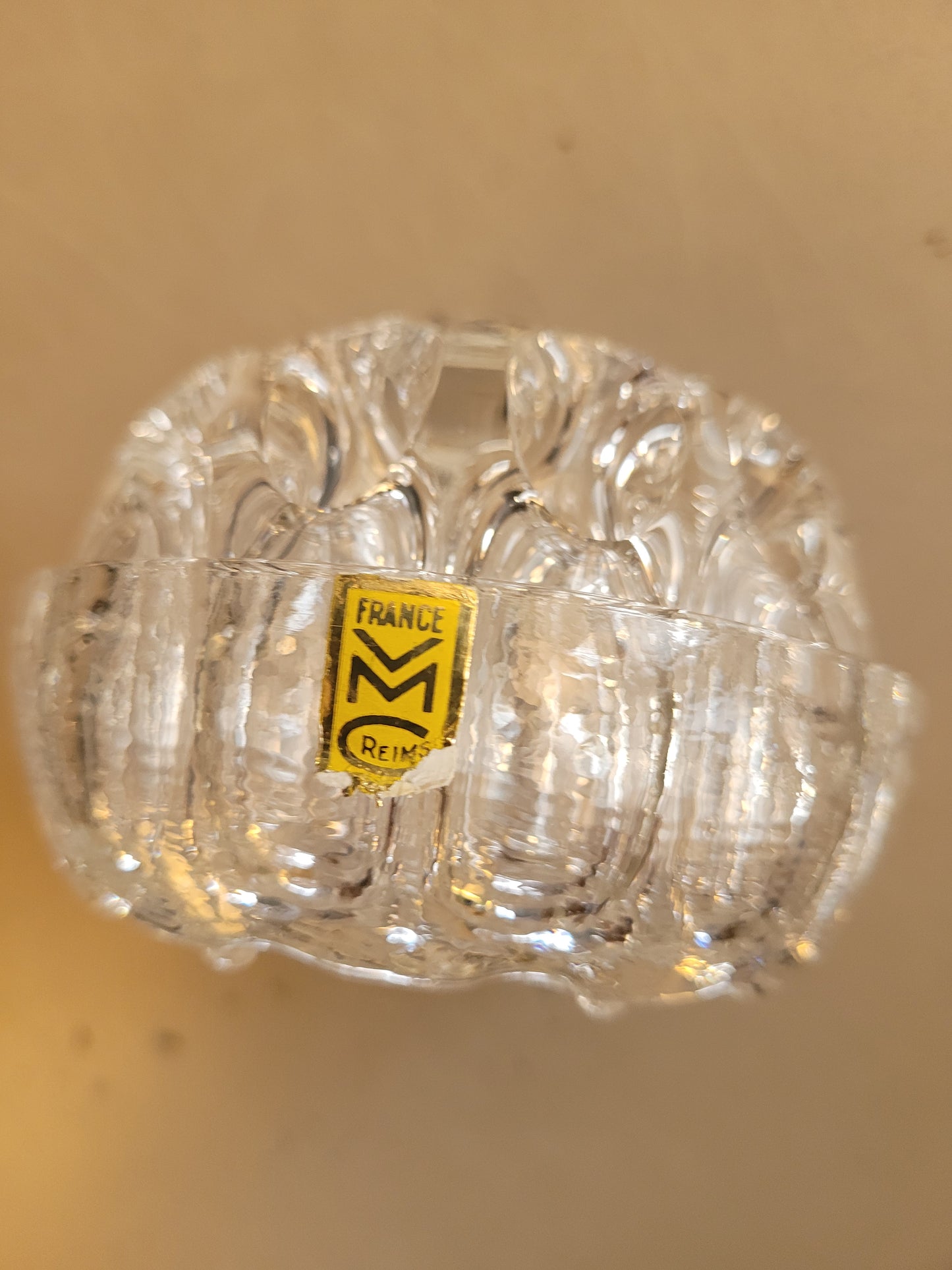 Pique-fleurs 19 trous en verre VMC Reims - France - Ref 717