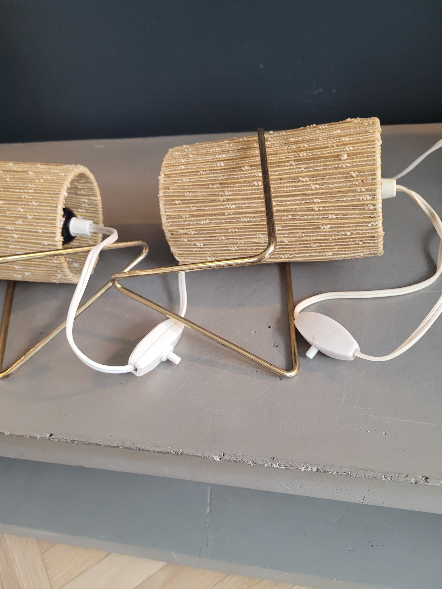 Paire de lampes orientables vintage - Ref 528