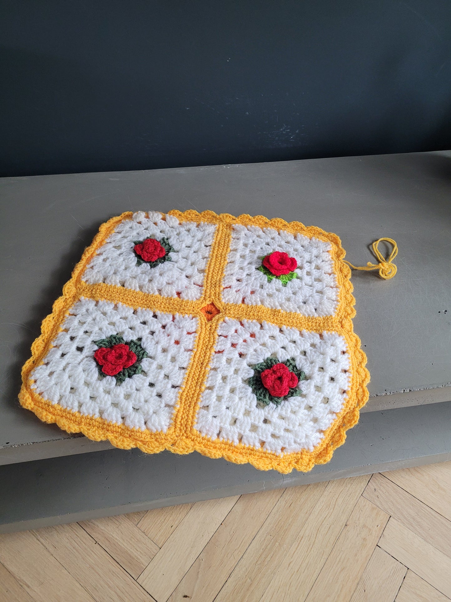 Housse de coussin en crochet 35x35 - Ref 769