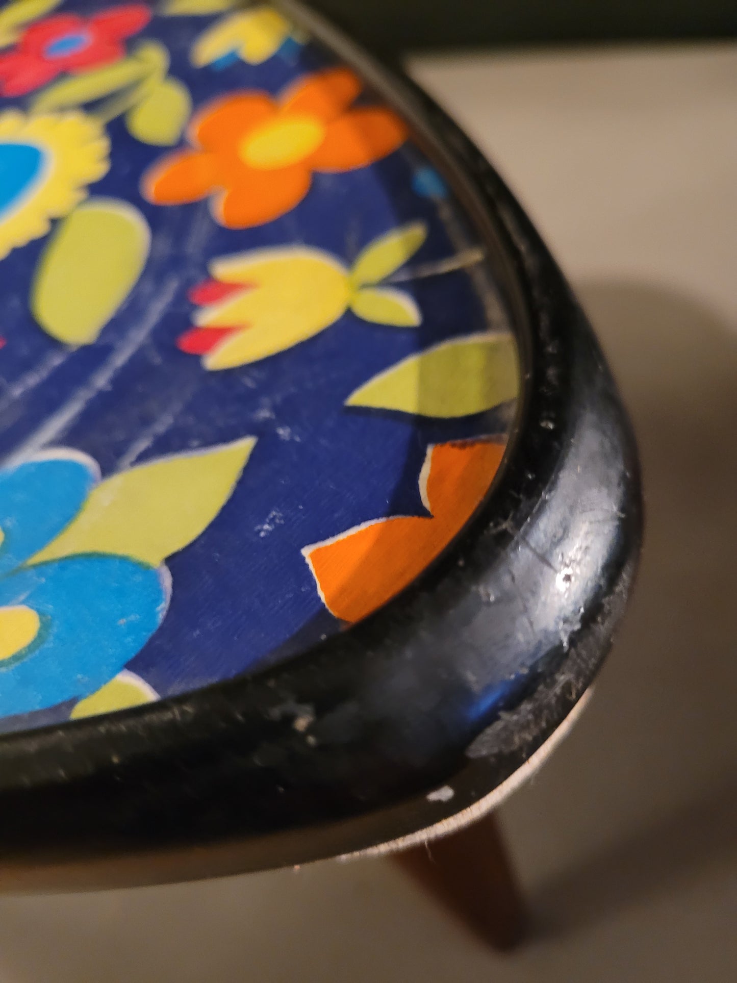 Paire de porte-plantes vintages à motifs - Ref 574