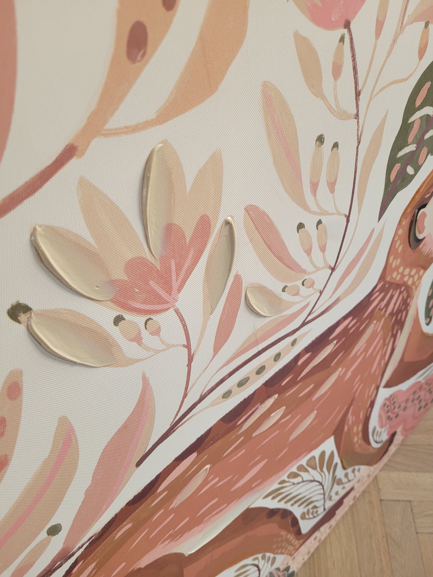 Tableau singe 120x90 - toile sur châssis - Ref 612