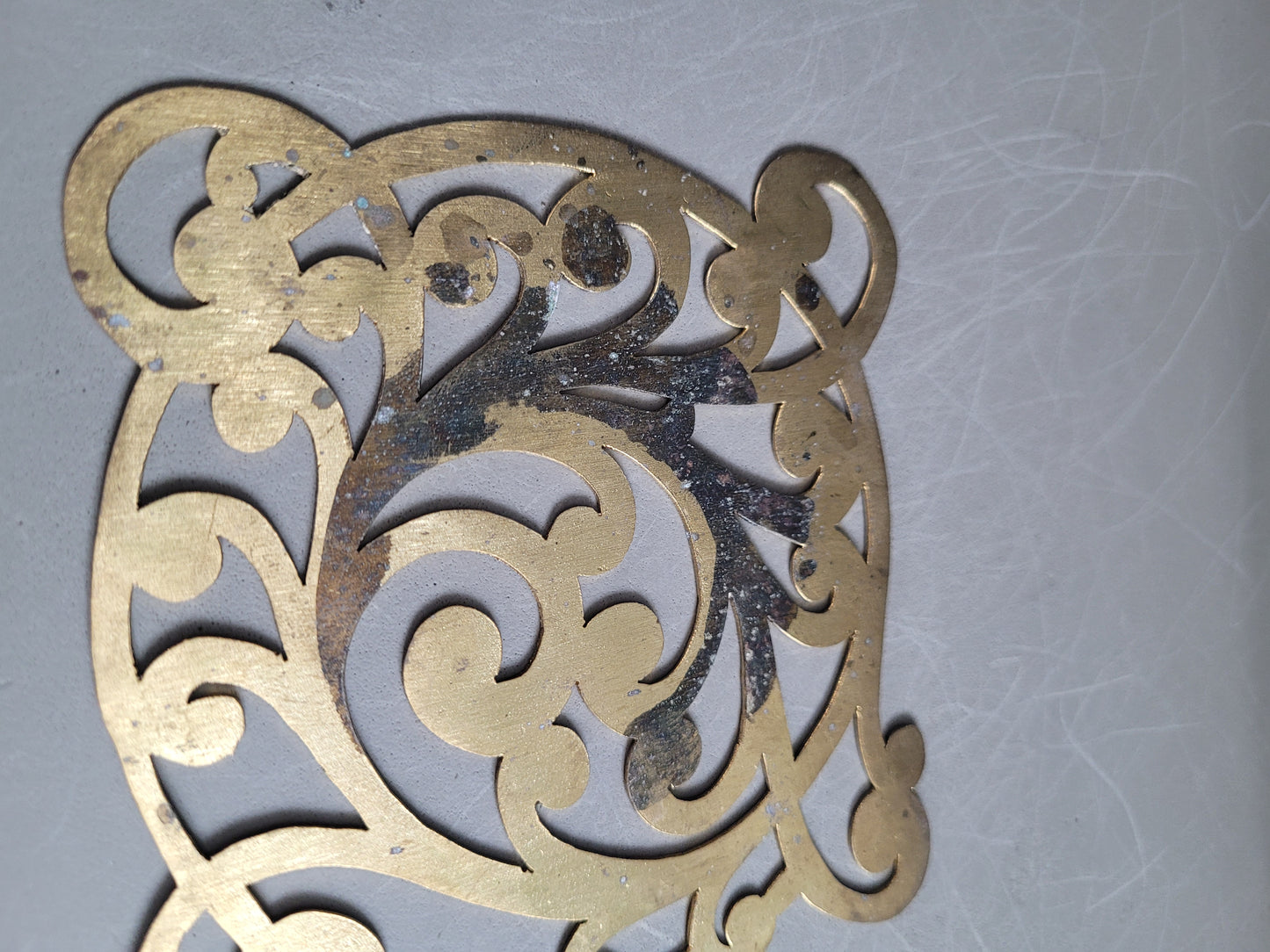 Lot de 12 sous-verres en laiton - Ref 369