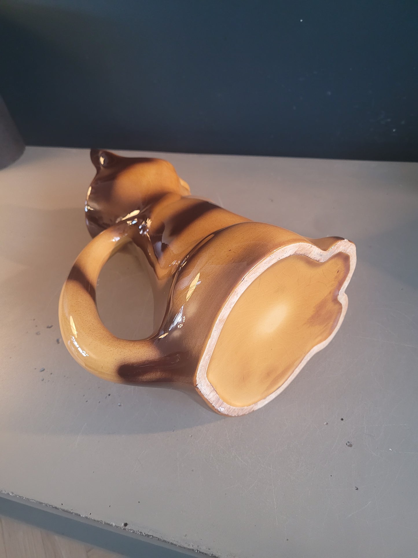 Pichet chat en céramique vintage - Ref 570