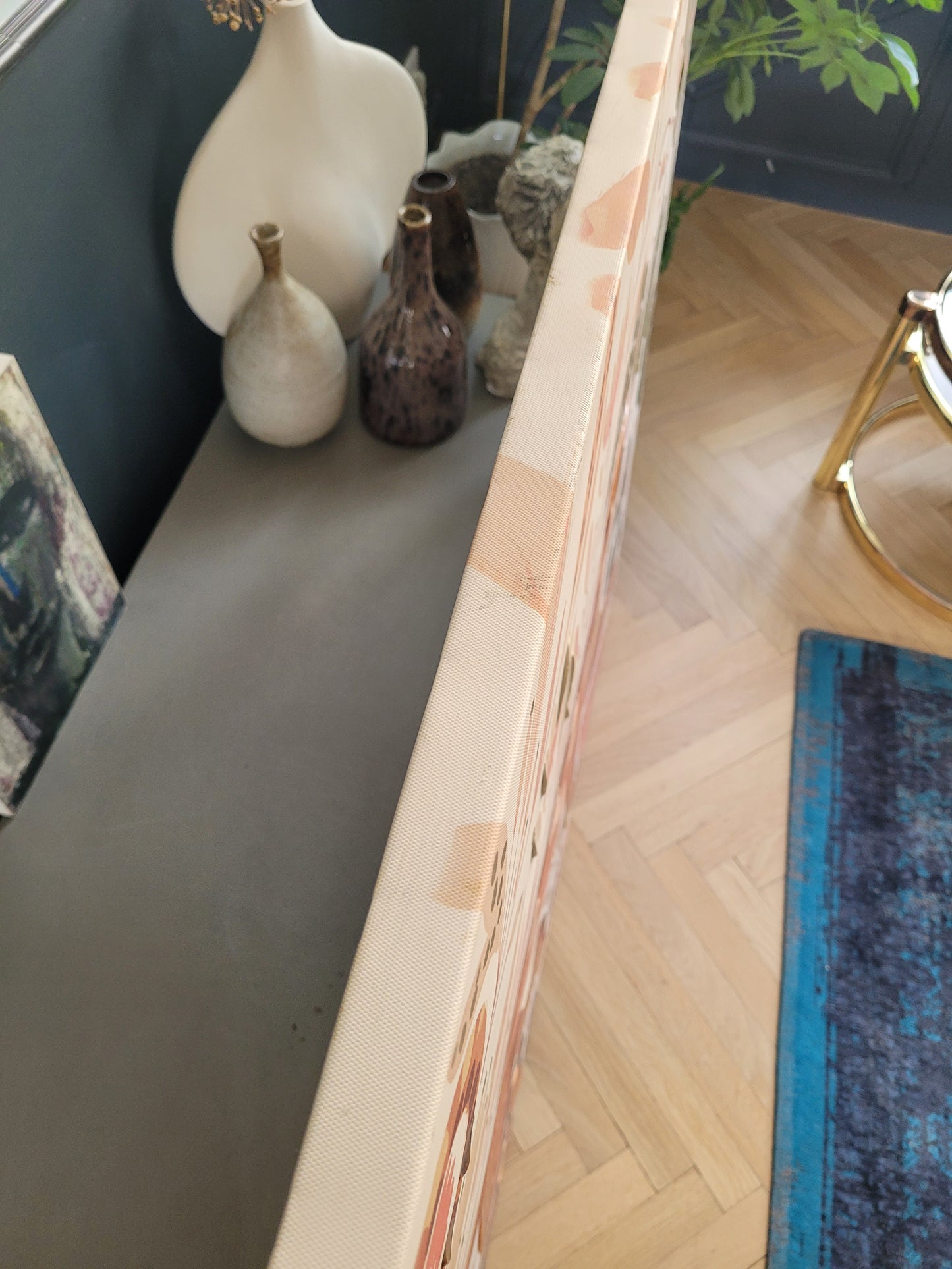 Tableau singe 120x90 - toile sur châssis - Ref 612