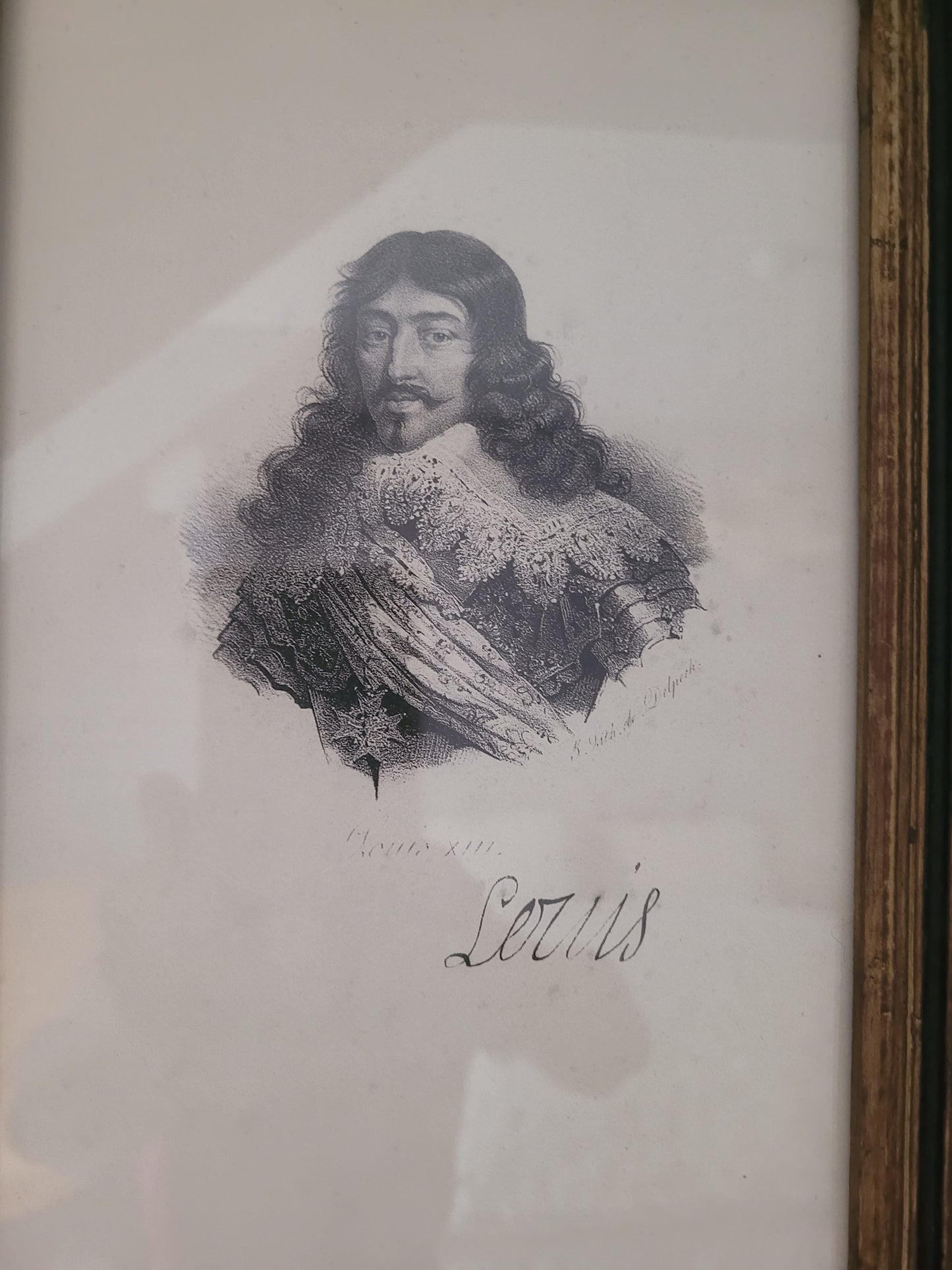 Lot de 4 portraits de Rois de France - Ref 463