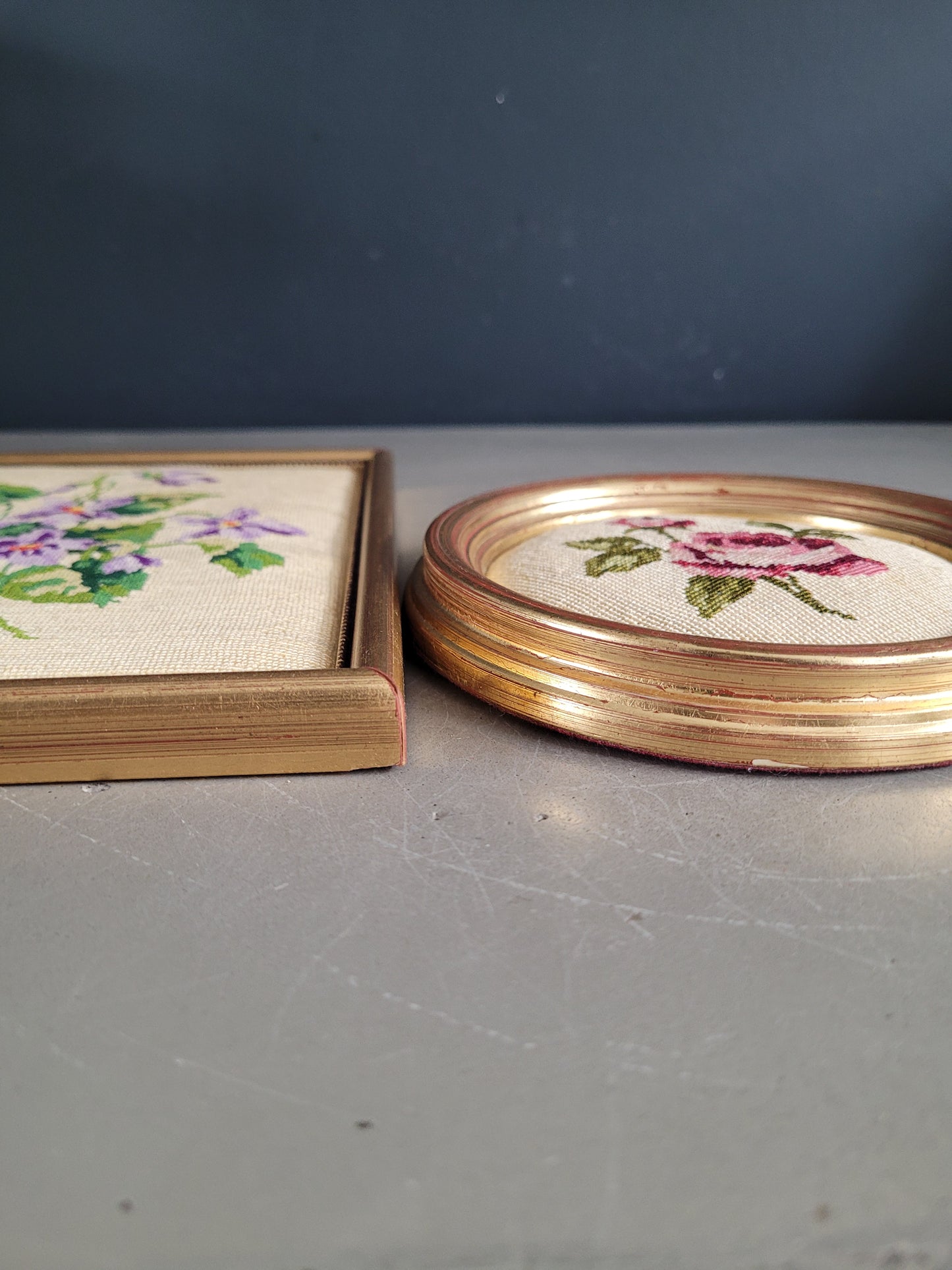 Paire de tableaux Broderies - Ref 1003