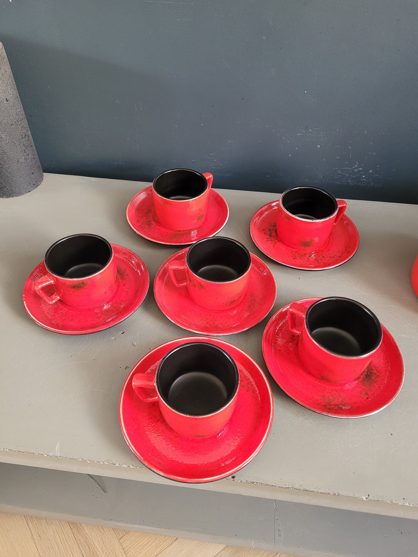 Service à café vintage 6 personnes complet - Ref 609