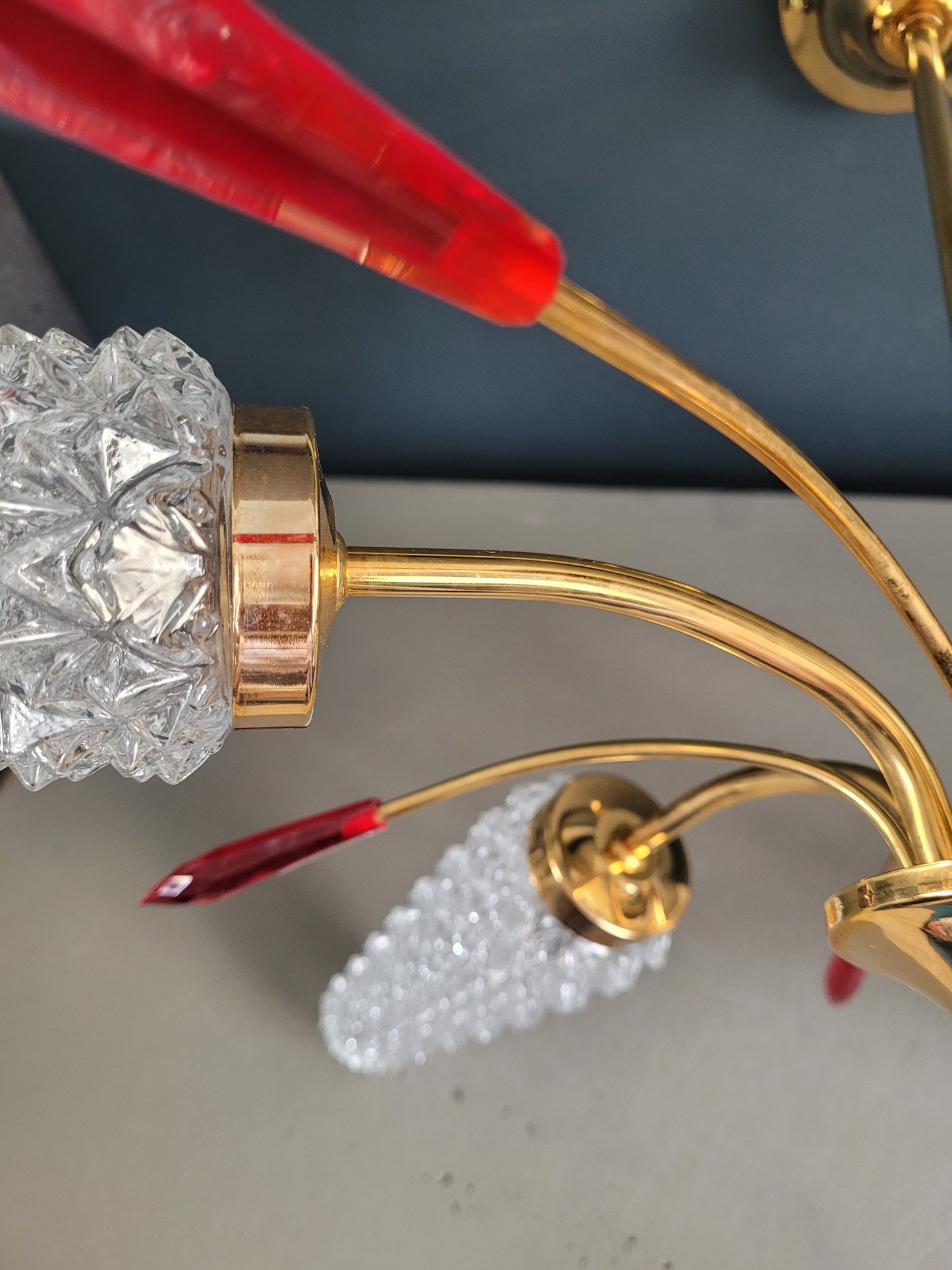 Lustre 5 feux 80-90's - Ref 469