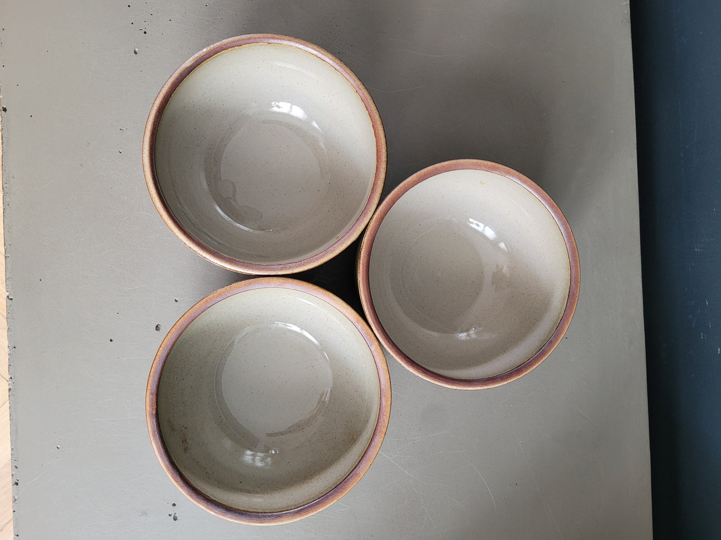 Trio de bols vintages en grès- Ref 318