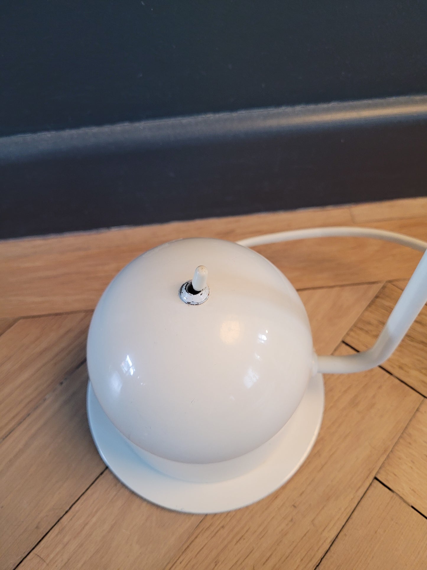 Lampe de bureau vintage articulée laquée blanc - Ref 281