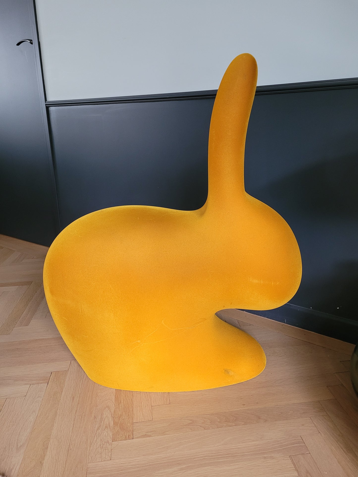 Rabbit chair de Stefano Giovannoni- Grand modèle velours - Ref 549