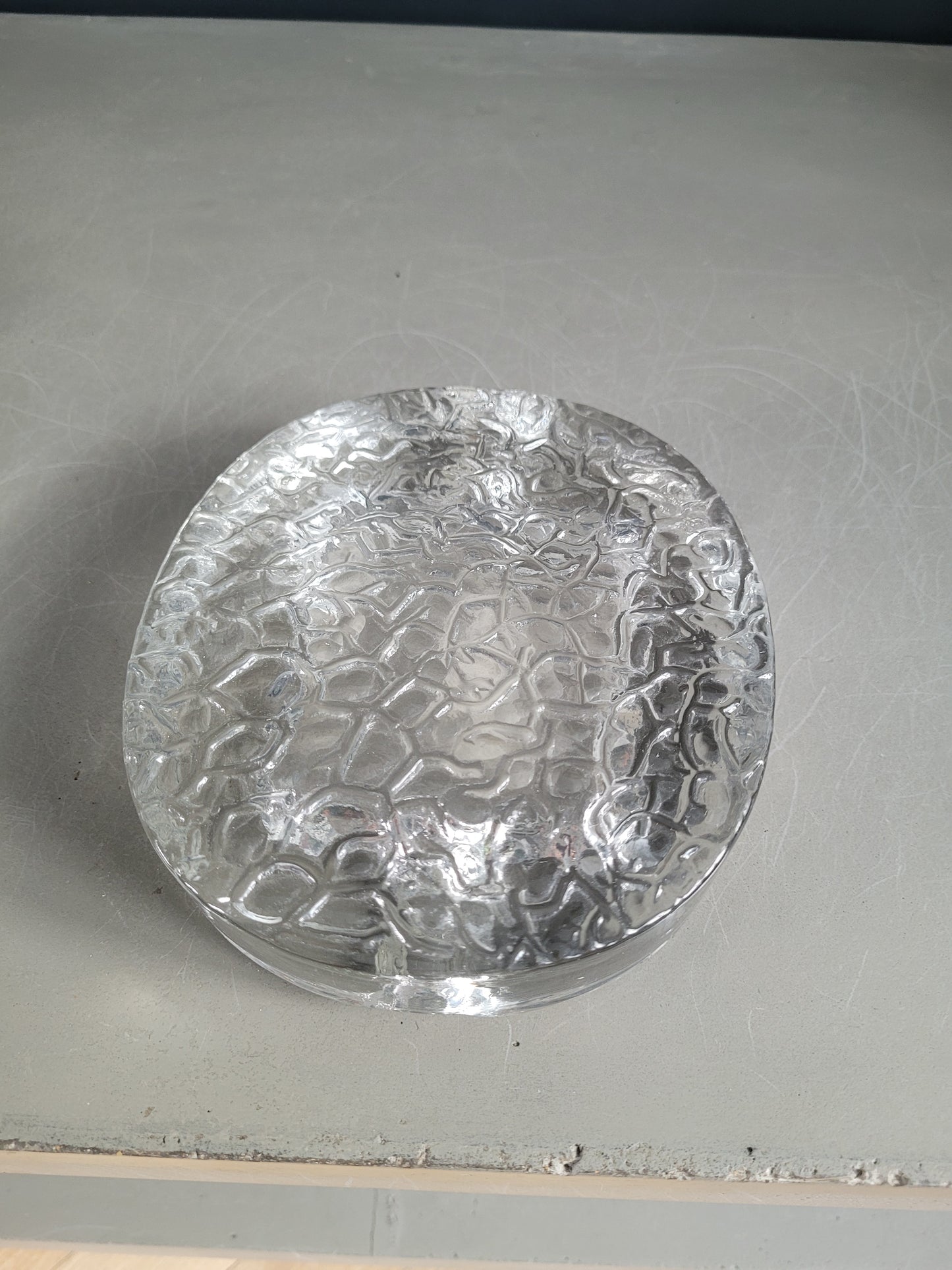 Cendrier en verre Kosta Boda, 1970, Suède- Ref 472