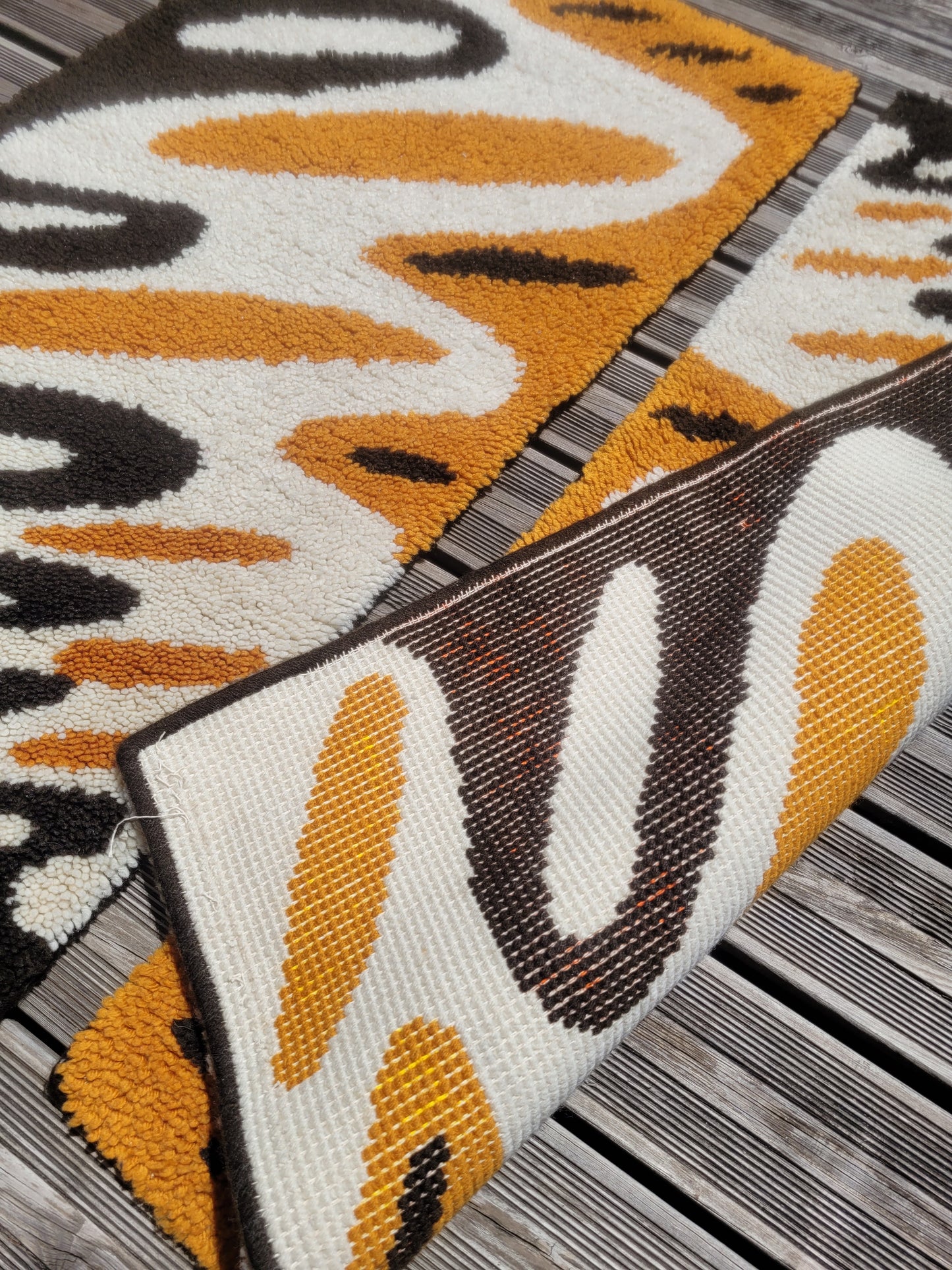 Paire de descentes de lit en laine - tapis - Ref 464