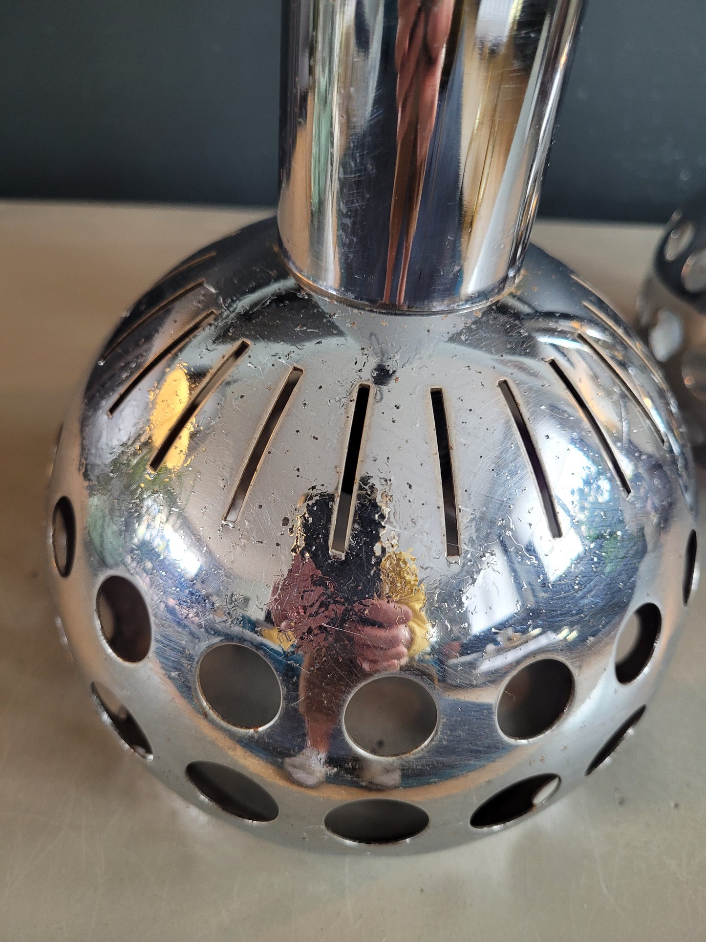 Ensemble applique + suspension vintages chromées - Ref 650