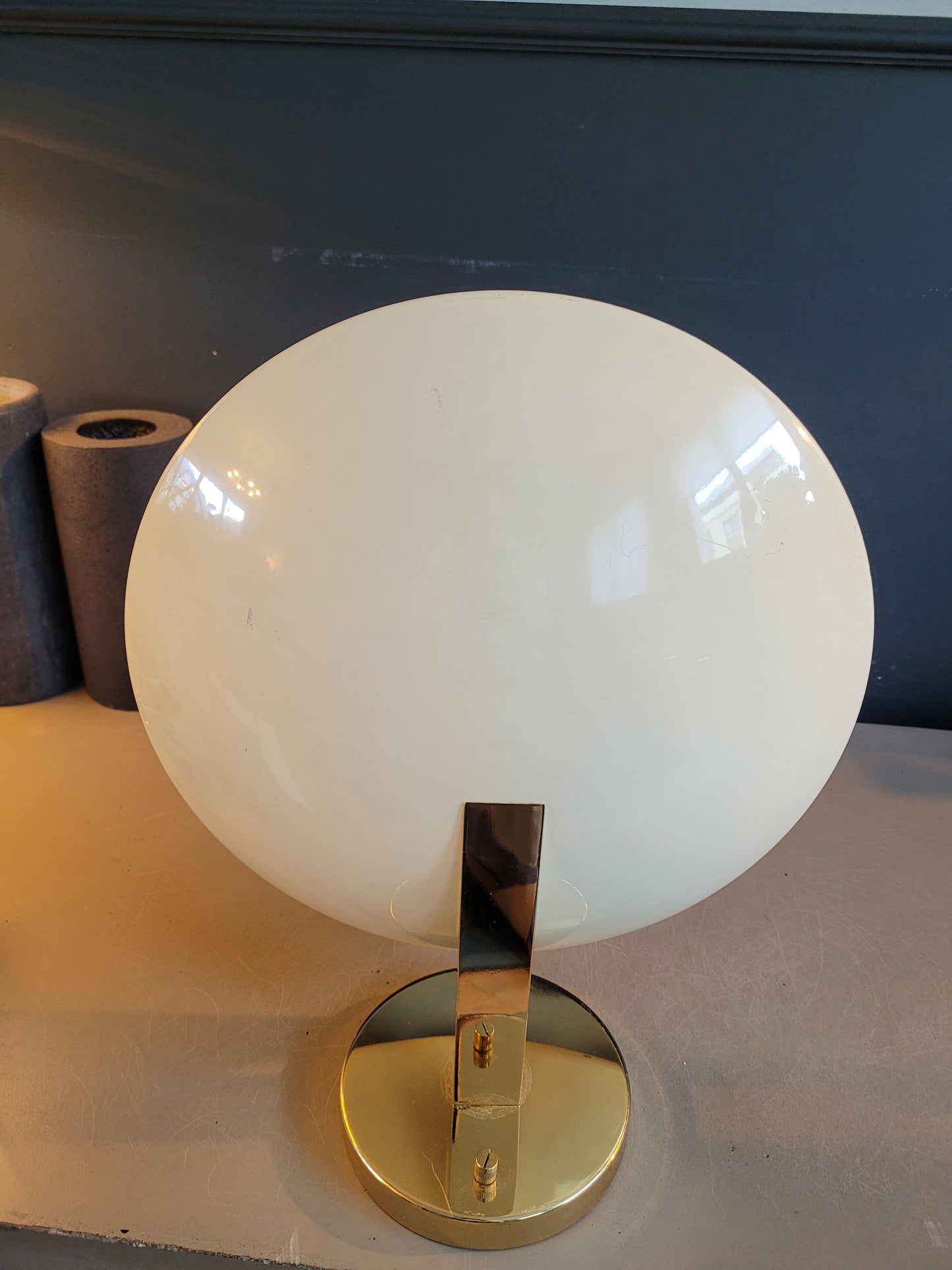 Applique soucoupe dorée et blanc crème - Ref 668