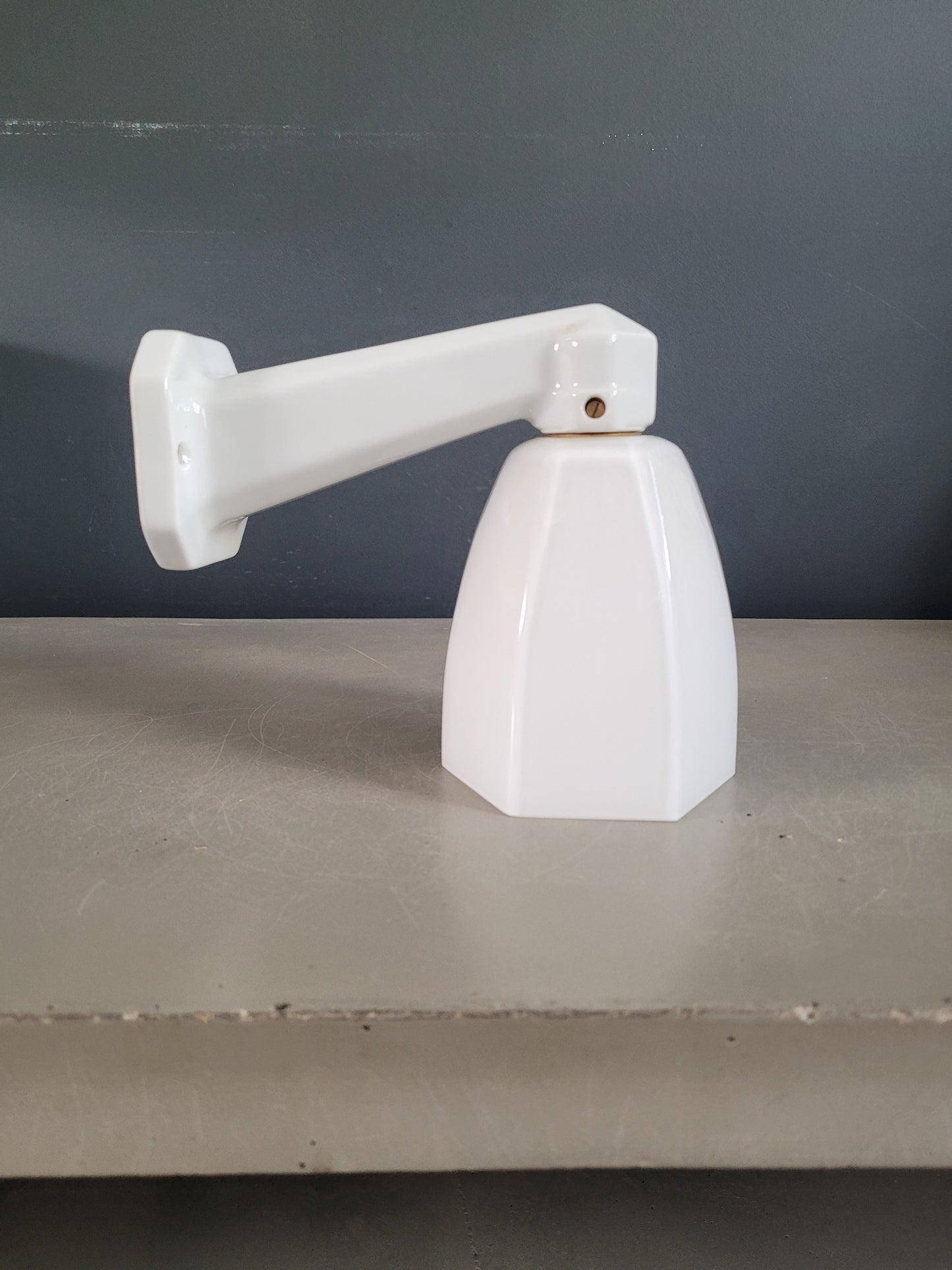 Applique en porcelaine et verre - Ref 589