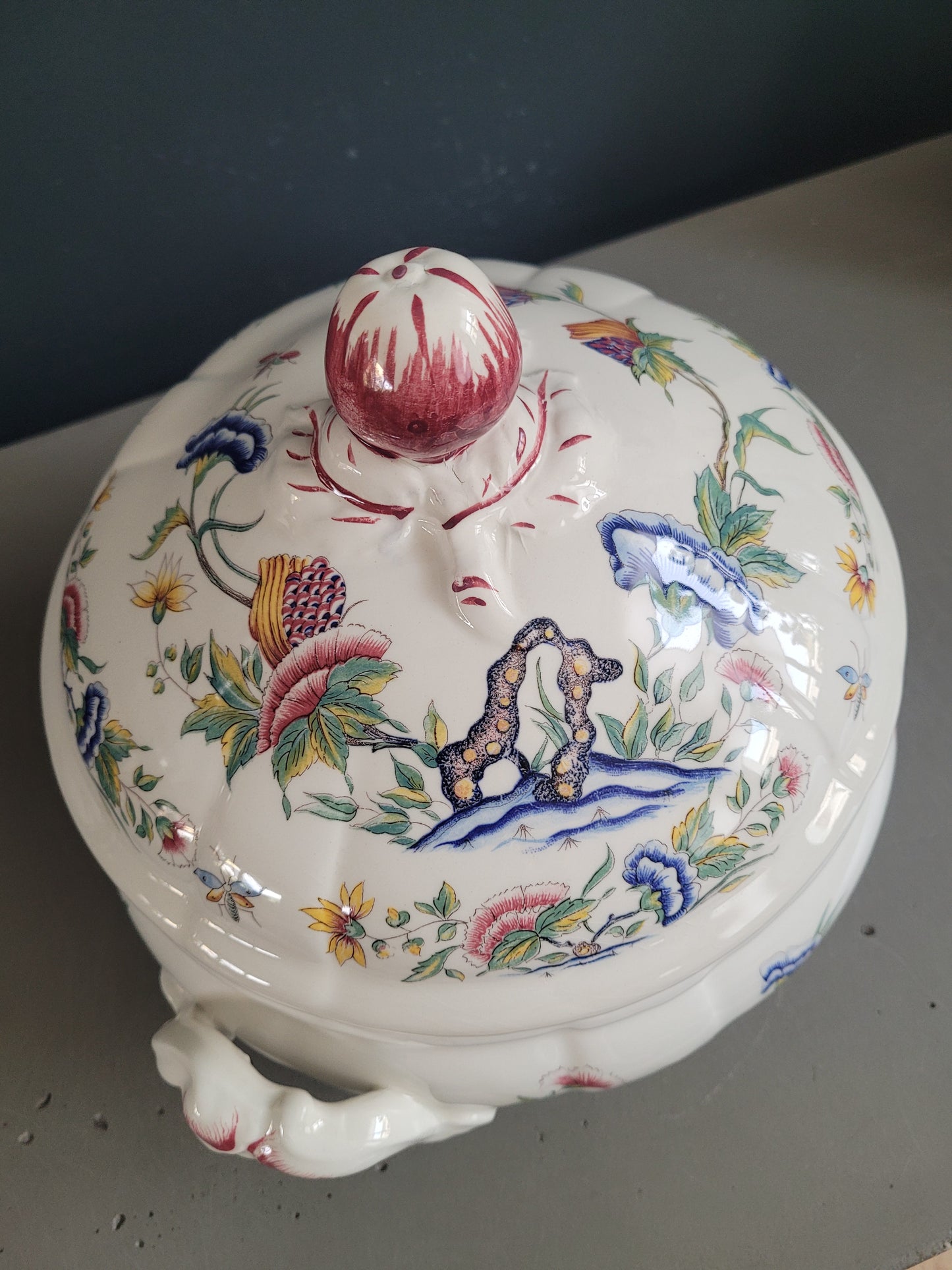 Soupière en faience émaillée Sarreguemines modèle Rouen - Compatible lave-vaisselle - Ref 392