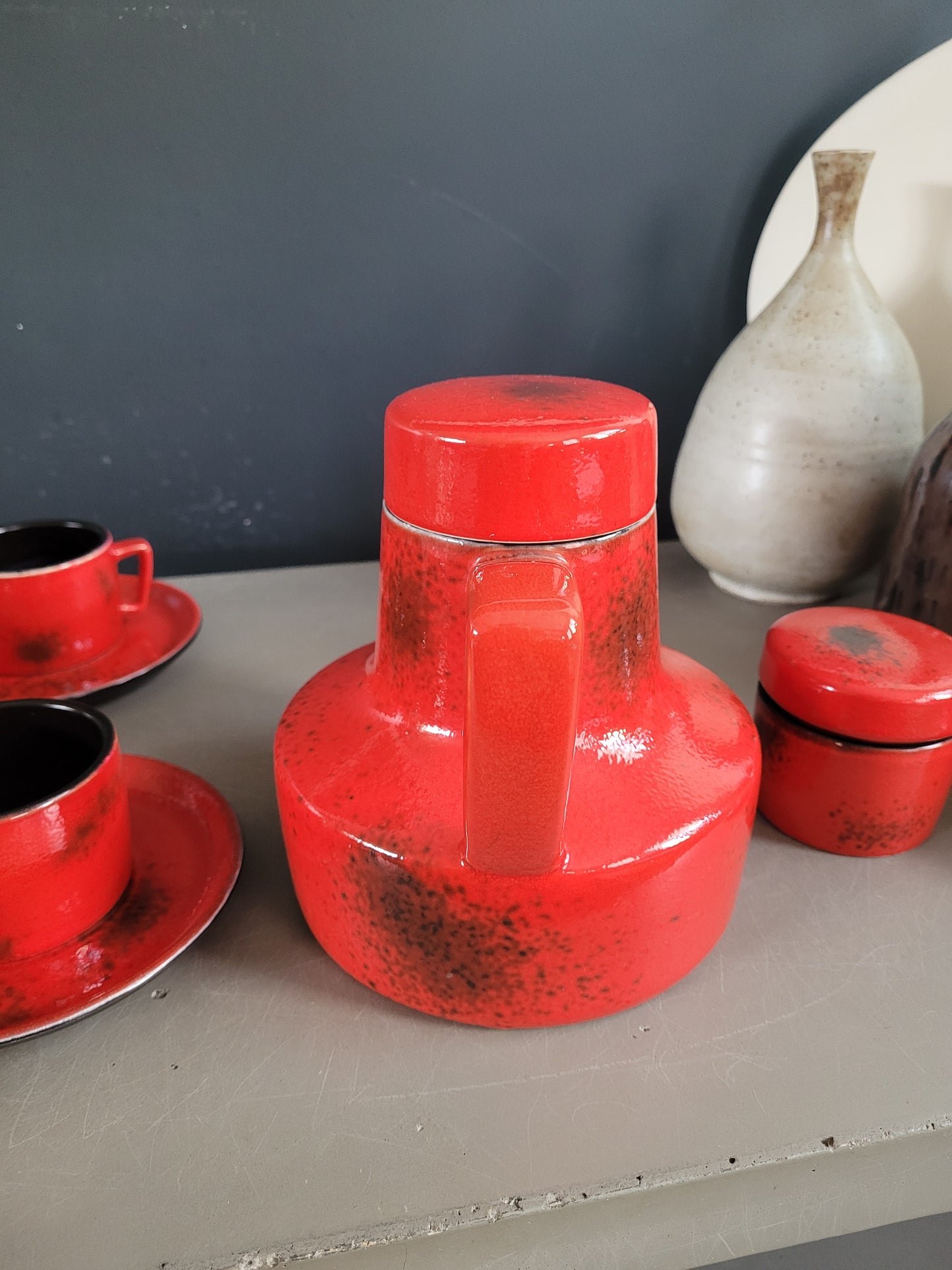 Service à café vintage 6 personnes complet - Ref 609