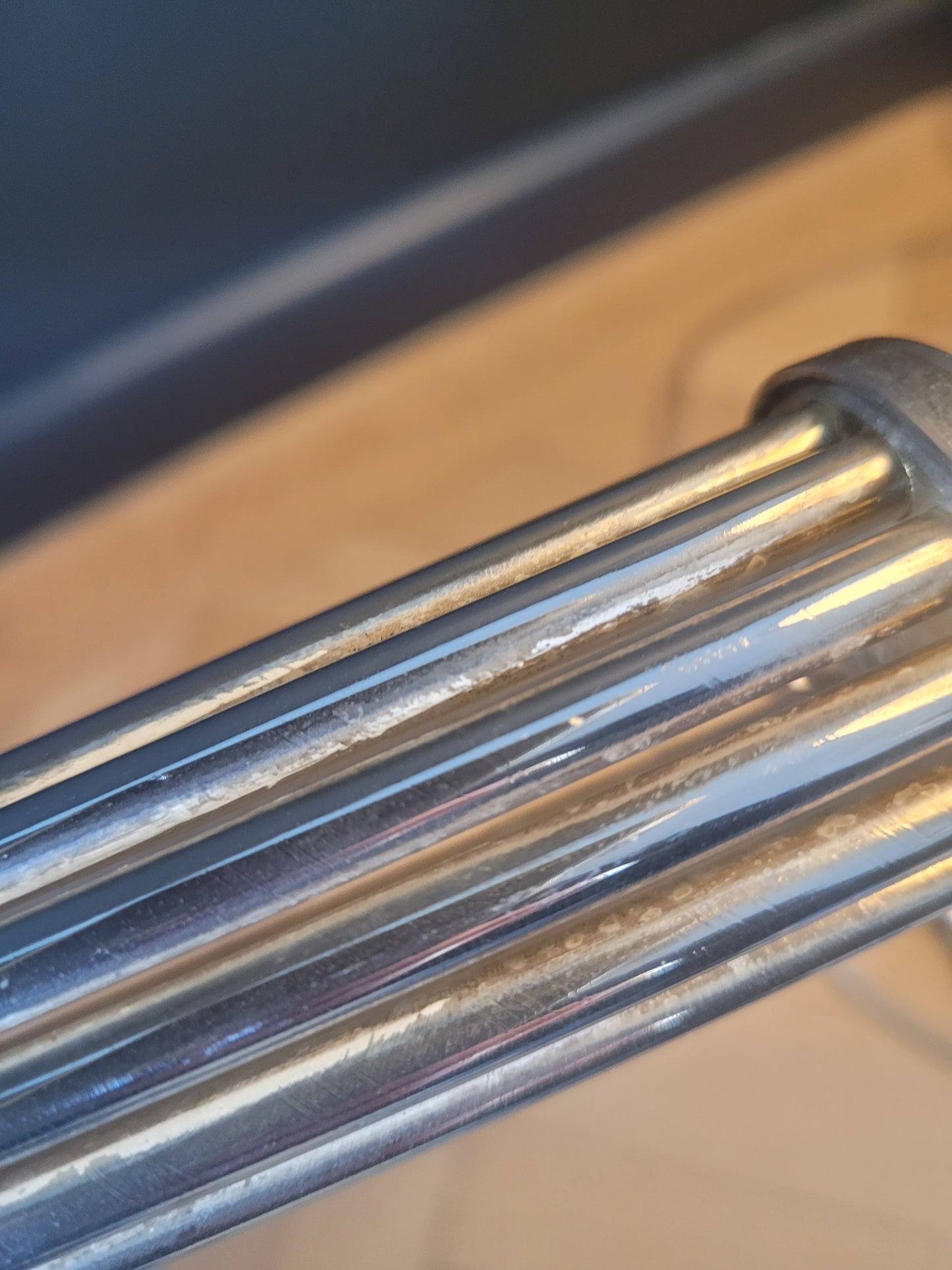 Grand bougeoir ancien 45cm en métal argenté - Ref 321